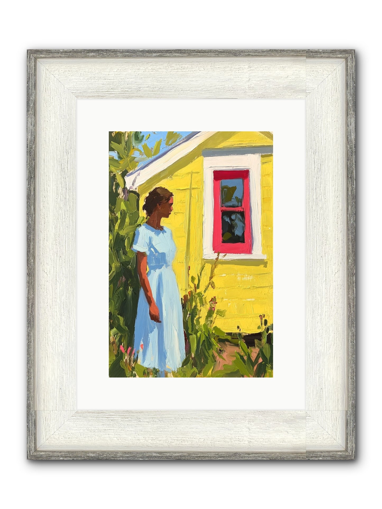 Goldfinch's Maritime Manor Framed Print - Driftwood White 10x15