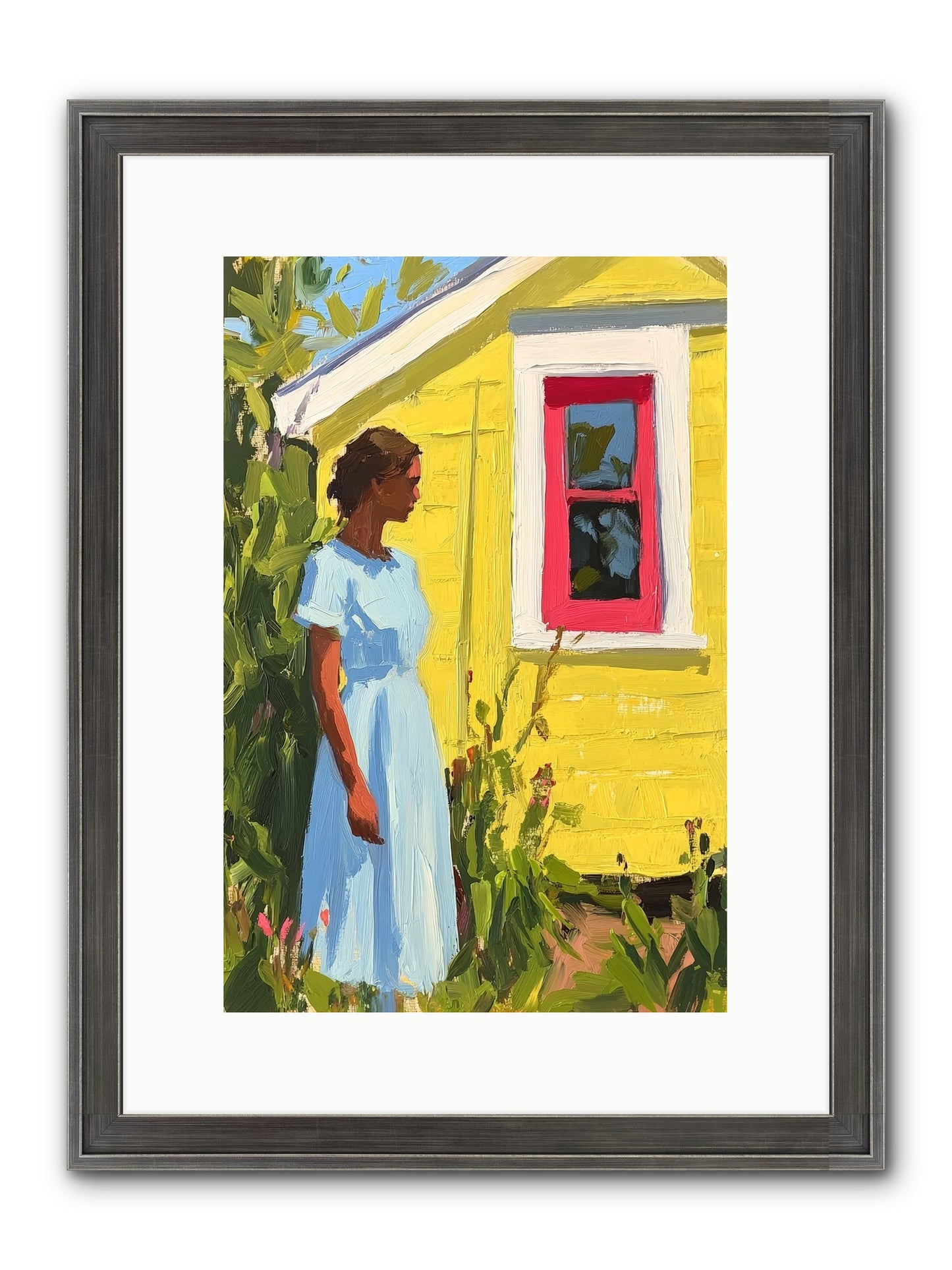Goldfinch's Maritime Manor Framed Print - Slimwoods Black/Silver 10x15