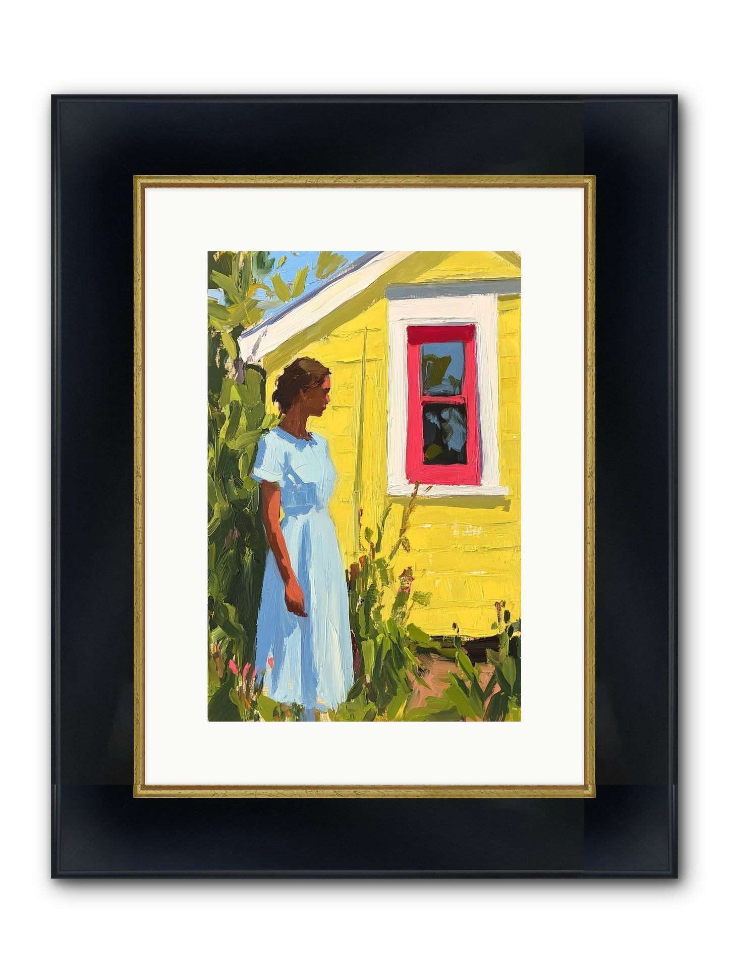 Goldfinch's Maritime Manor Framed Print - Wide Black w/Gold 10x15