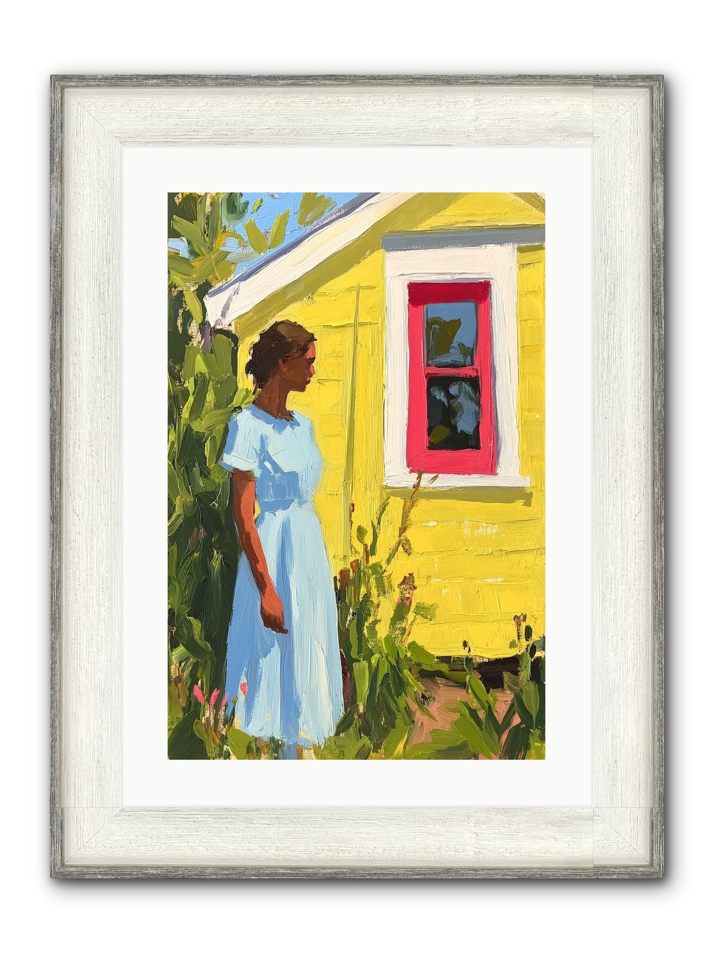 Goldfinch's Maritime Manor Framed Print - Driftwood White 16x24