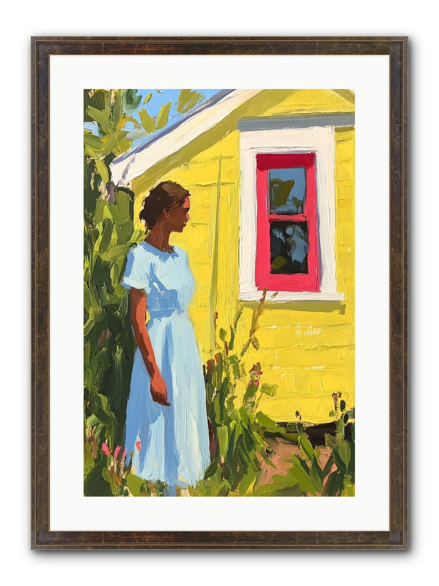 Goldfinch's Maritime Manor Framed Print - Slimwoods Black/Gold 16x24