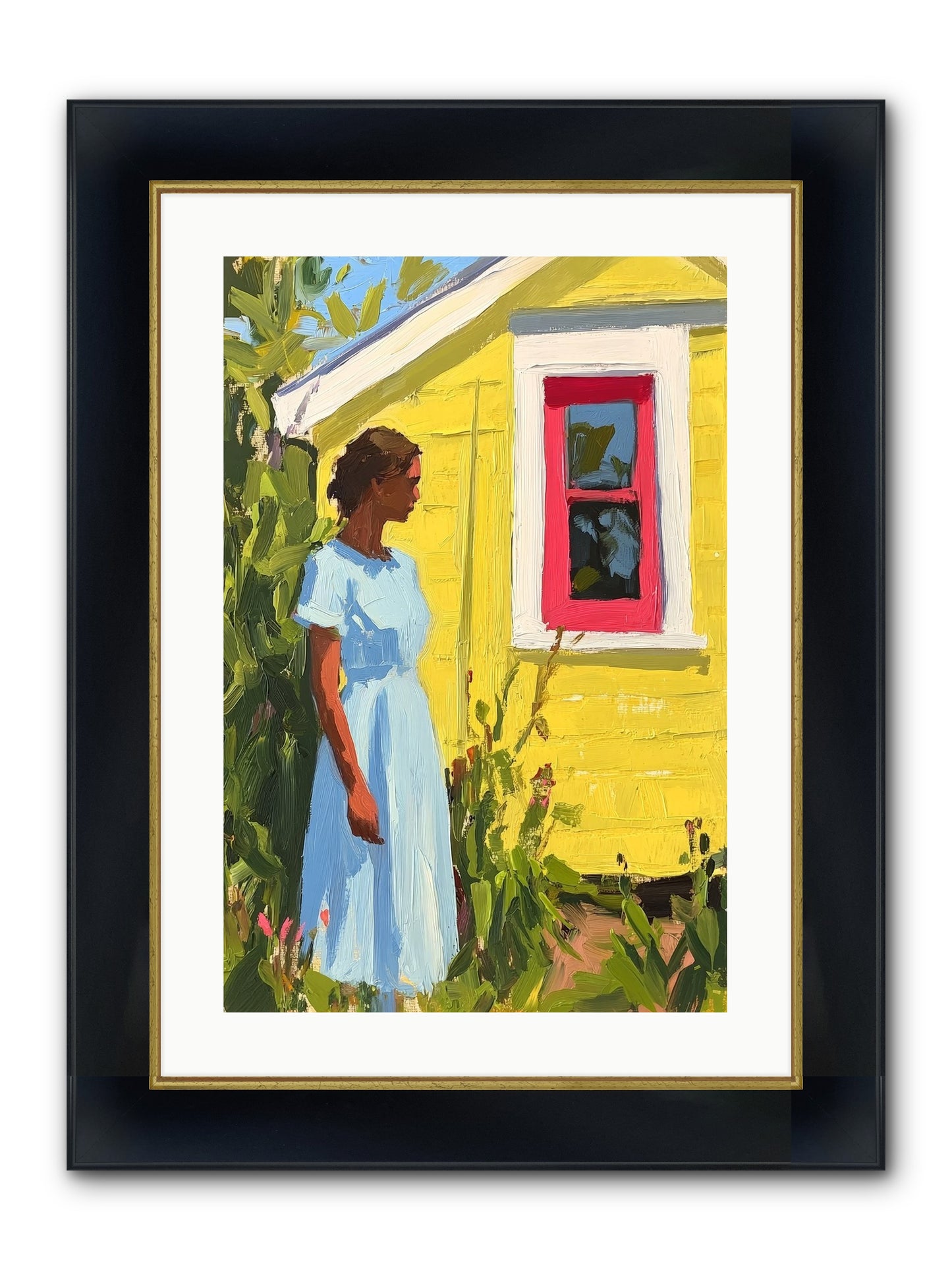 Goldfinch's Maritime Manor Framed Print - Wide Black w/Gold 16x24
