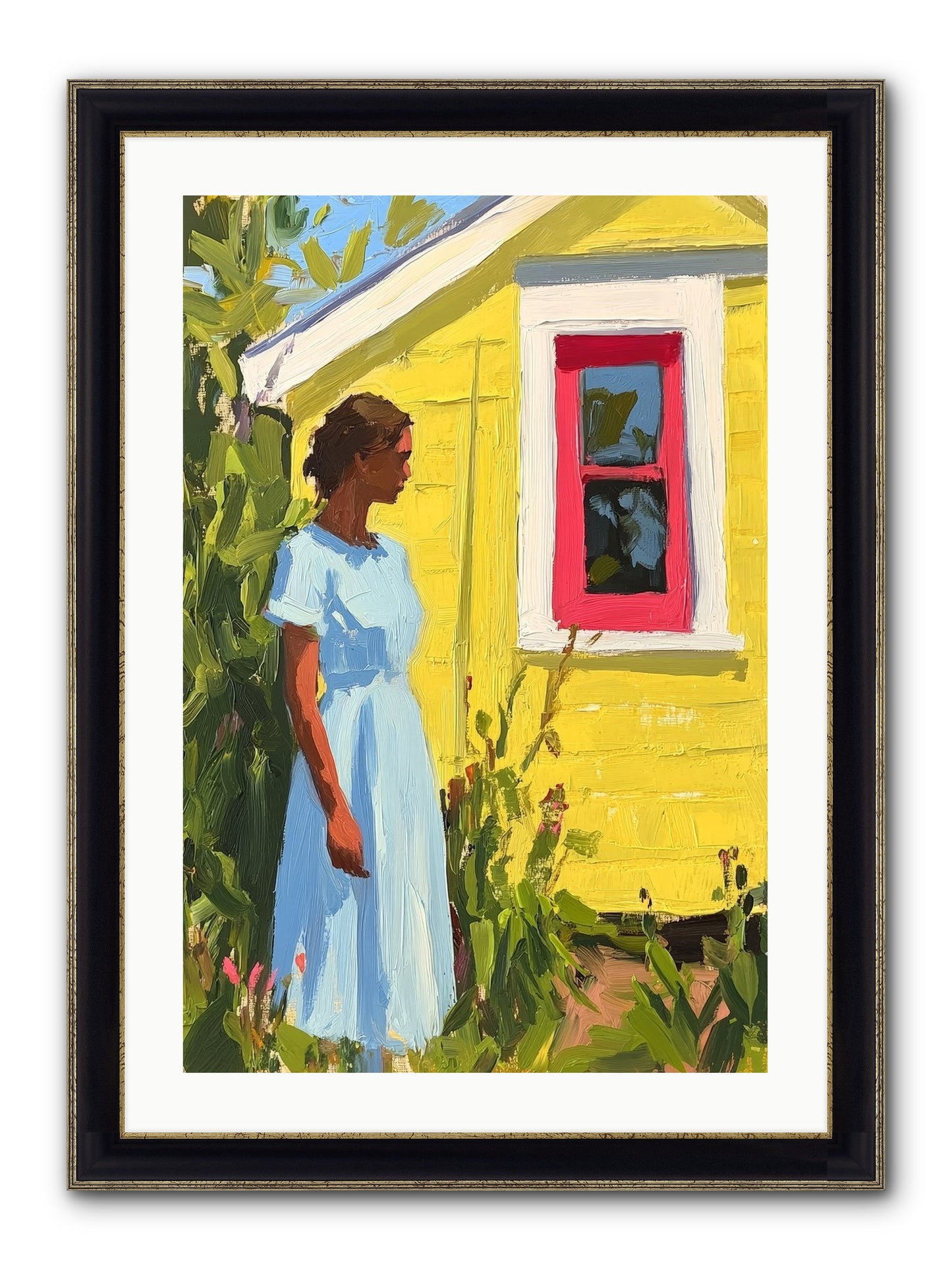 Goldfinch's Maritime Manor Framed Print - Black & Gold 20x30