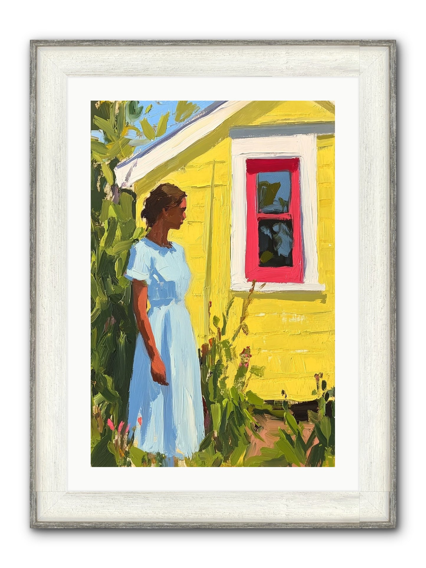 Goldfinch's Maritime Manor Framed Print - Driftwood White 20x30