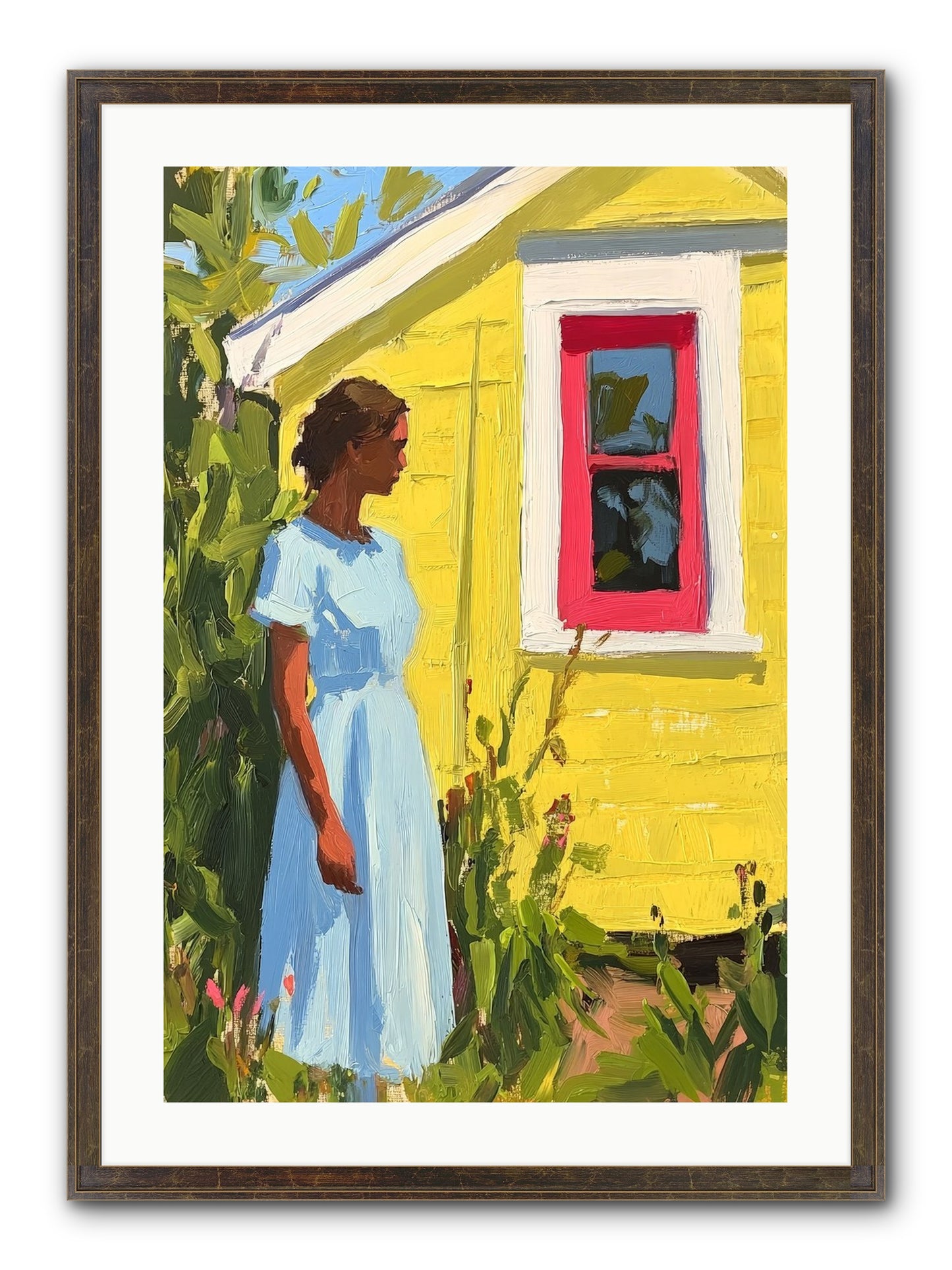 Goldfinch's Maritime Manor Framed Print - Slimwoods Black/Gold 20x30