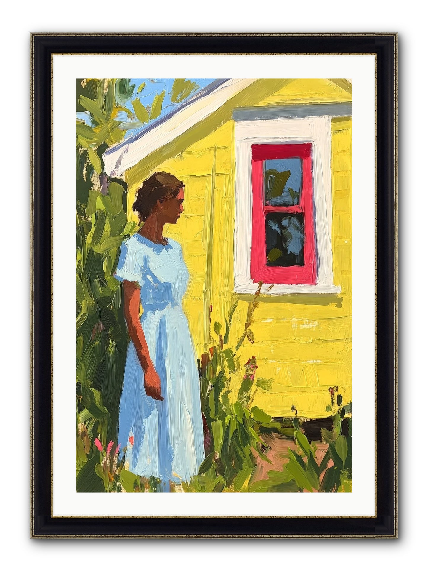 Goldfinch's Maritime Manor Framed Print - Black & Gold 24x36