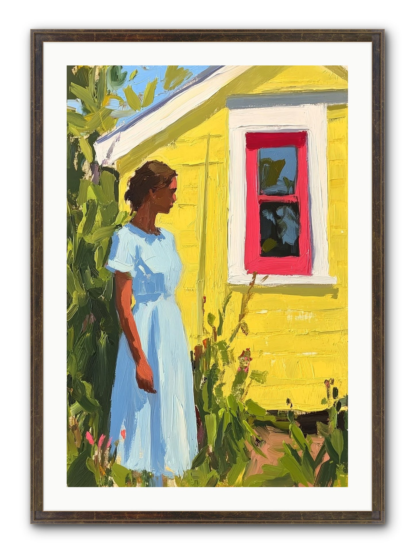 Goldfinch's Maritime Manor Framed Print - Slimwoods Black/Gold 24x36