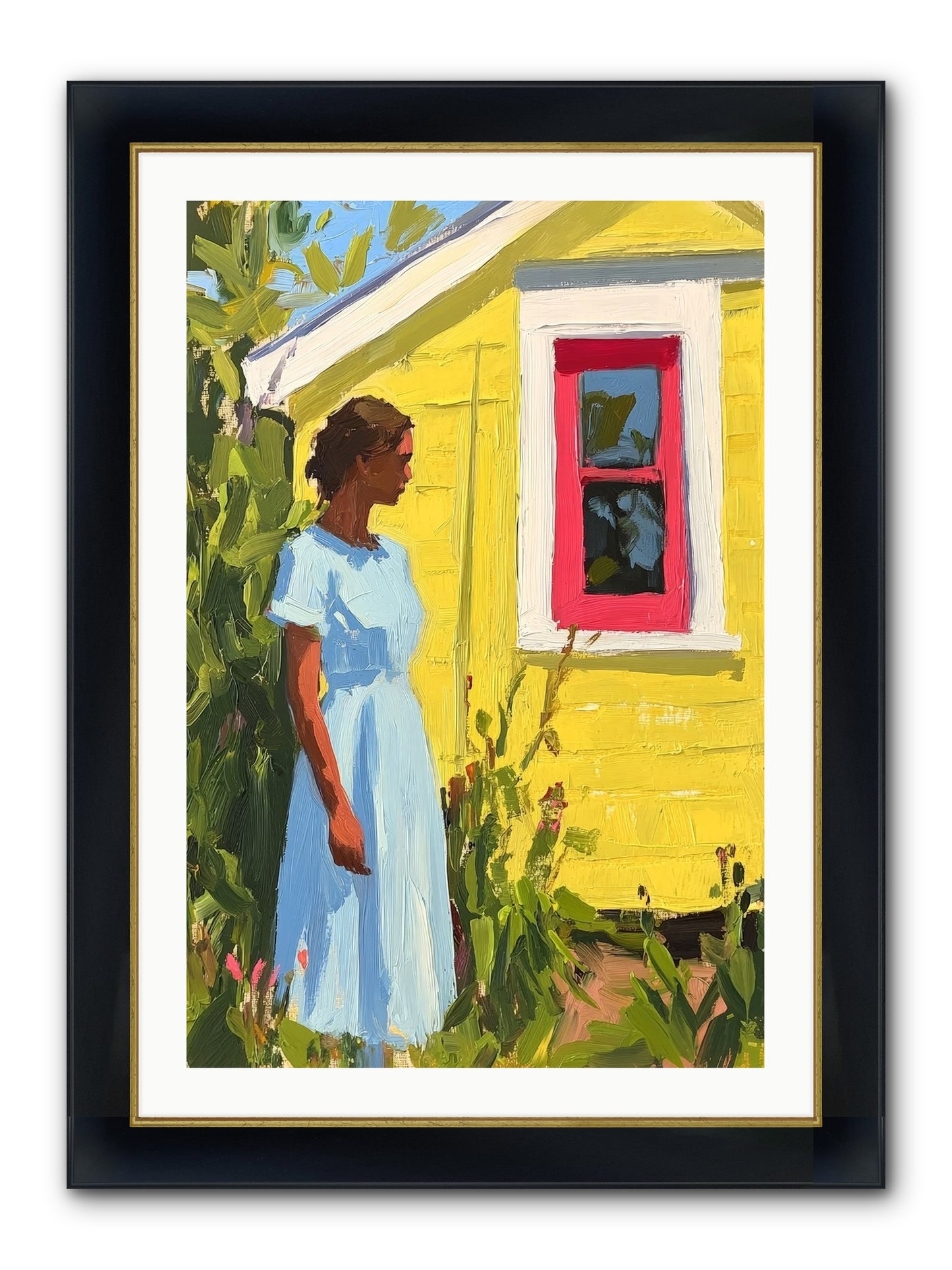 Goldfinch's Maritime Manor Framed Print - Wide Black w/Gold 24x36