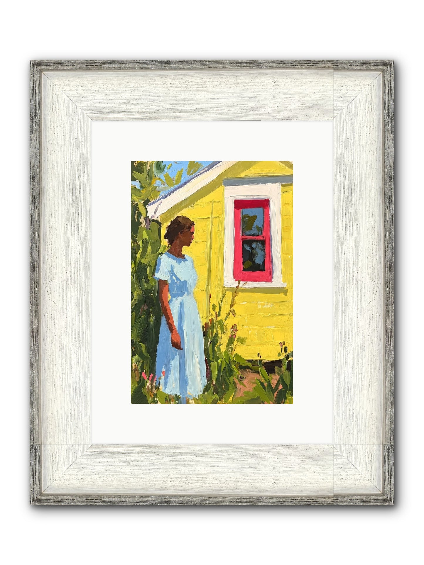 Goldfinch's Maritime Manor Framed Print - Driftwood White 8x12
