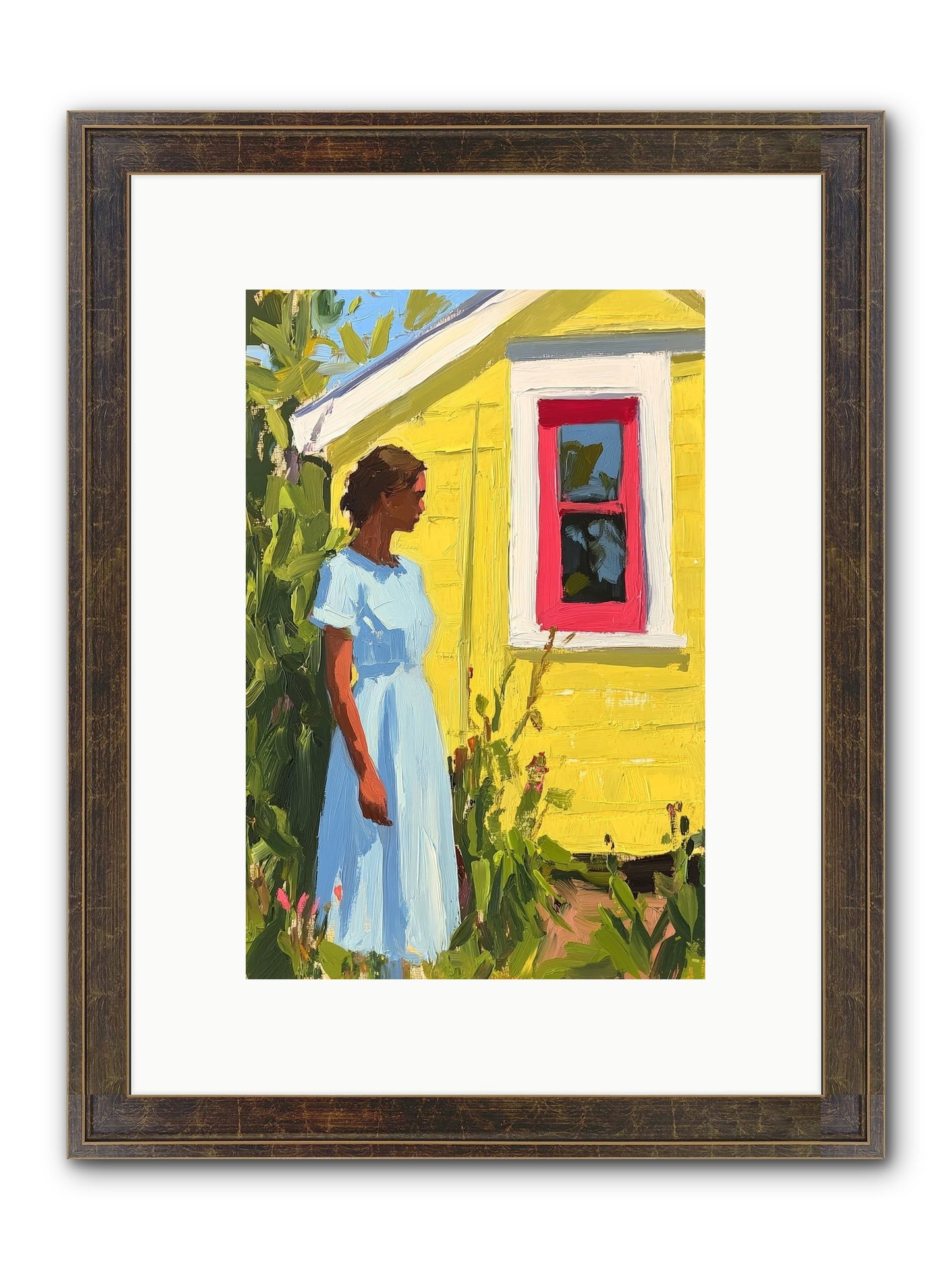Goldfinch's Maritime Manor Framed Print - Slimwoods Black/Gold 8x12