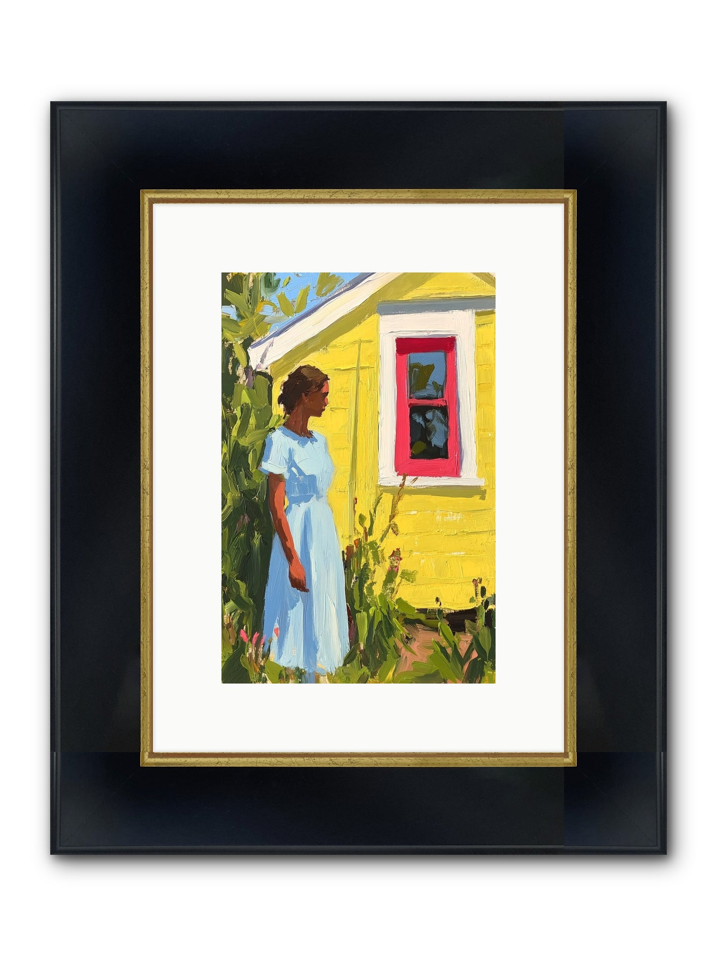 Goldfinch's Maritime Manor Framed Print - Wide Black w/Gold 8x12
