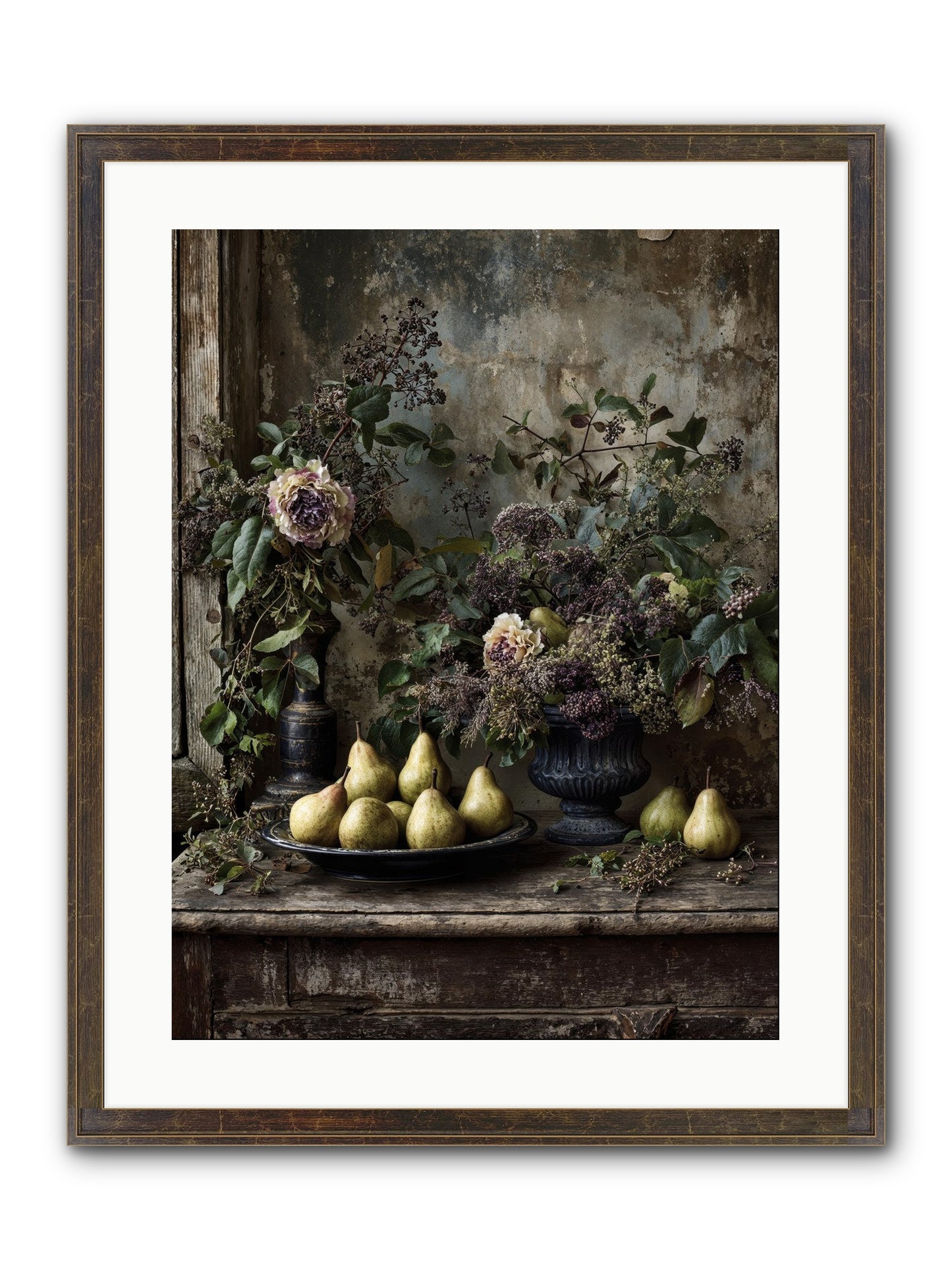 Goldlit Framed Print - Slimwoods Black/Gold 18x24