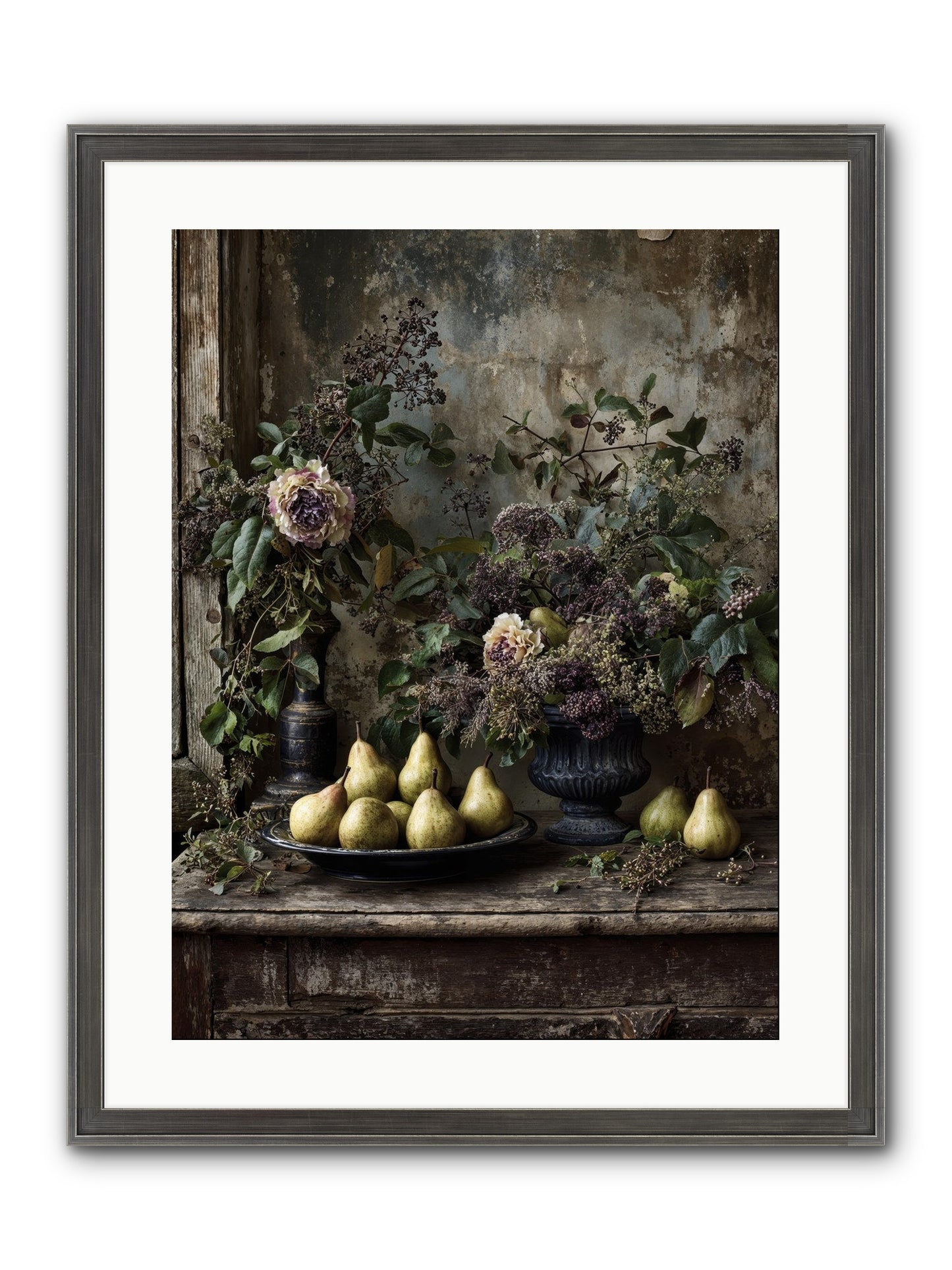 Goldlit Framed Print - Slimwoods Black/Silver 18x24