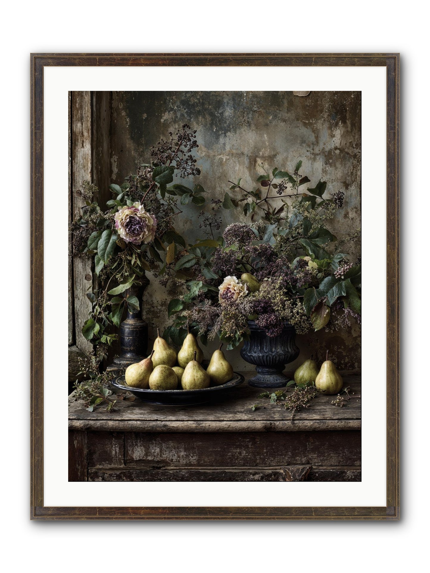 Goldlit Framed Print - Slimwoods Black/Gold 24x32