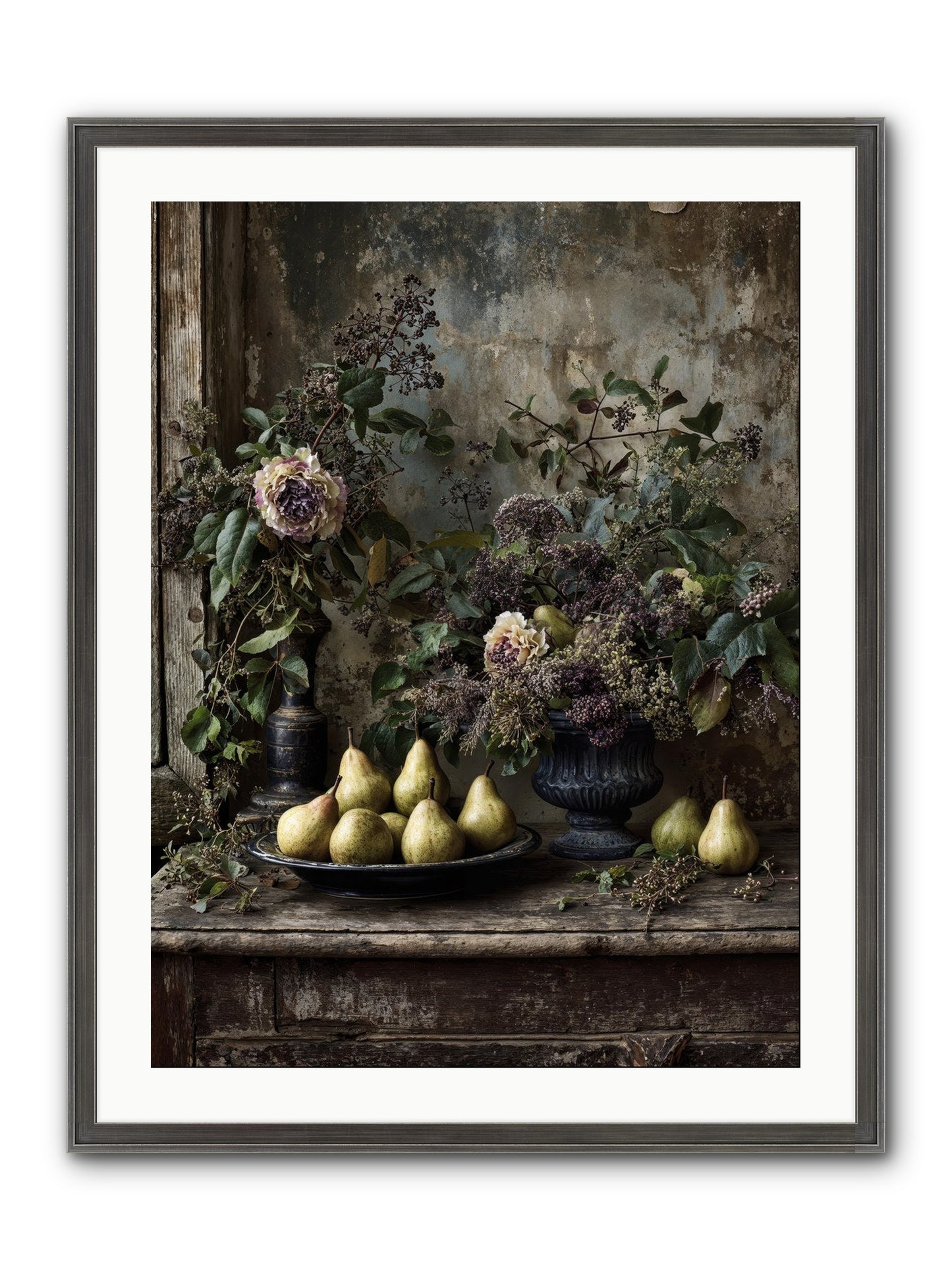 Goldlit Framed Print - Slimwoods Black/Silver 24x32