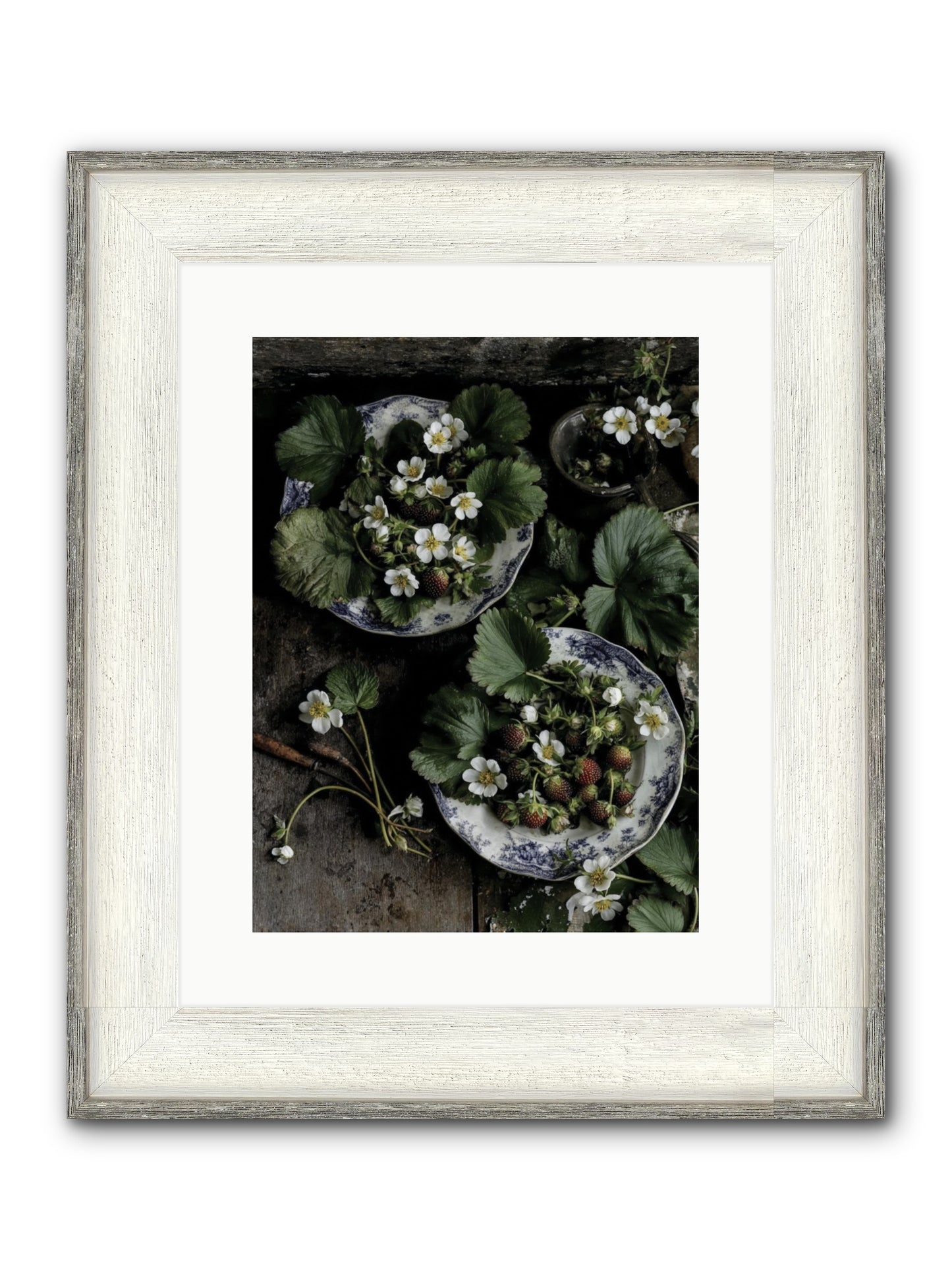 Good Wishes Framed Print - Driftwood White 12x16