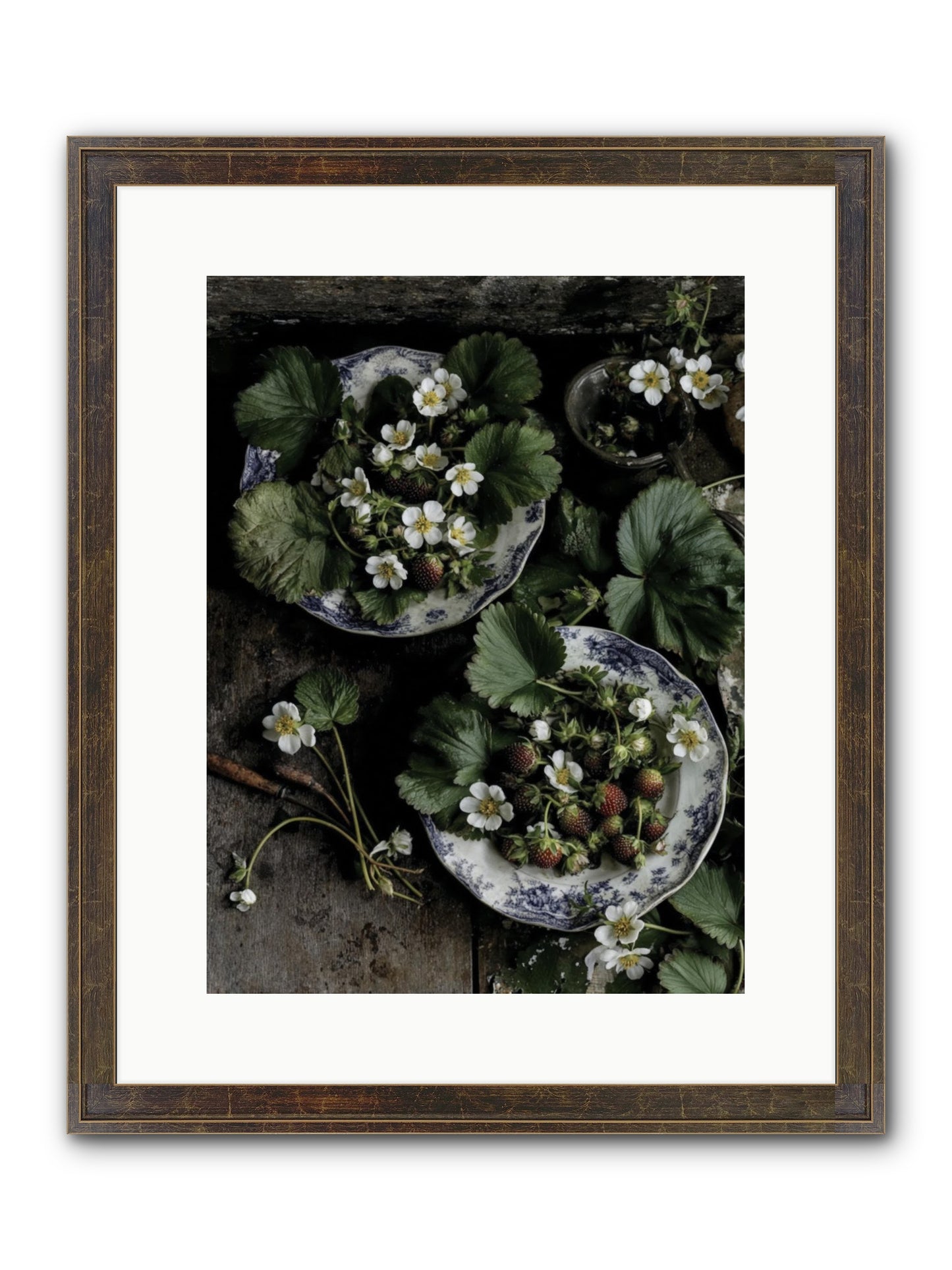 Good Wishes Framed Print - Slimwoods Black/Gold 12x16