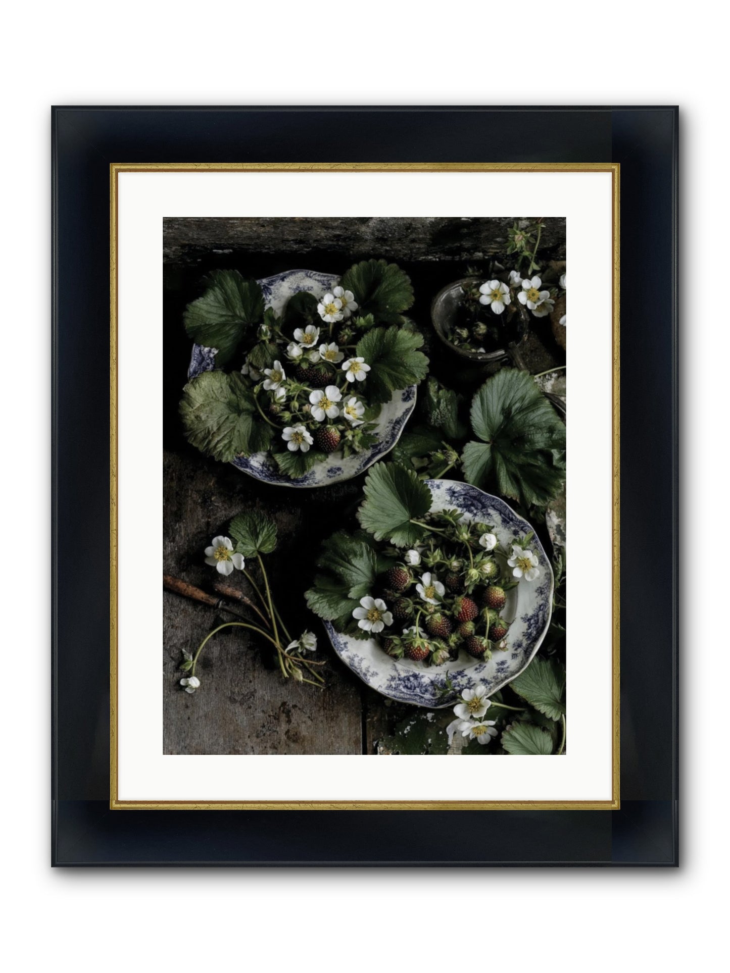 Good Wishes Framed Print - Wide Black w/Gold 18x24