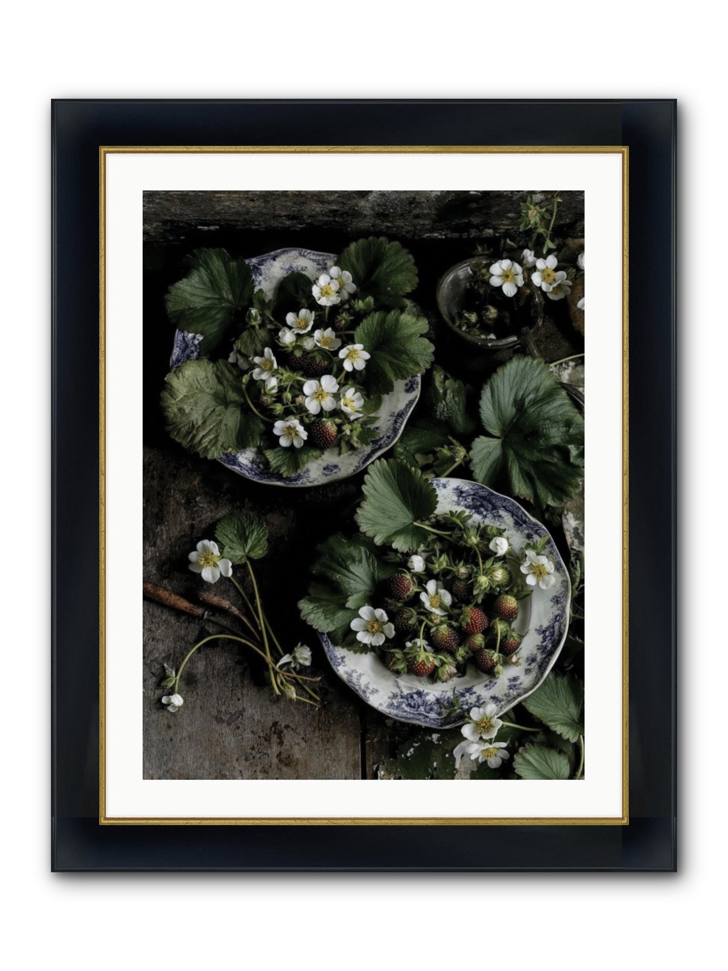 Good Wishes Framed Print - Wide Black w/Gold 24x32