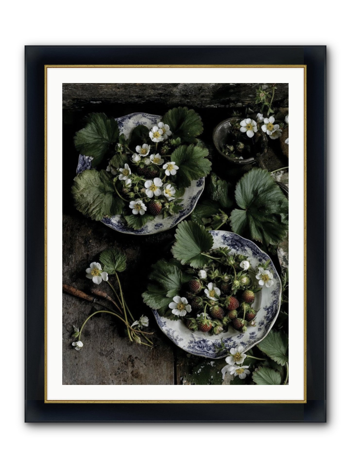 Good Wishes Framed Print - Wide Black w/Gold 30x40
