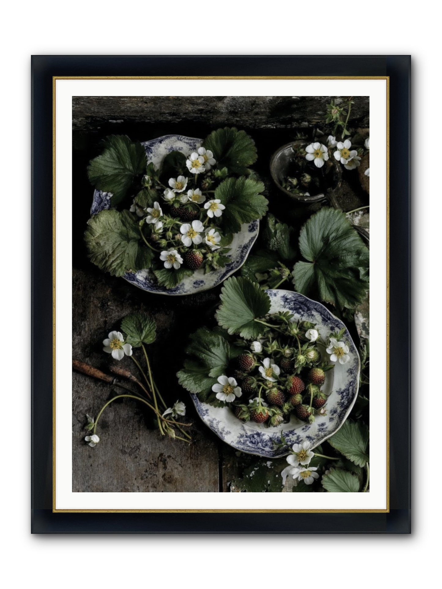 Good Wishes Framed Print - Wide Black w/Gold 36x48