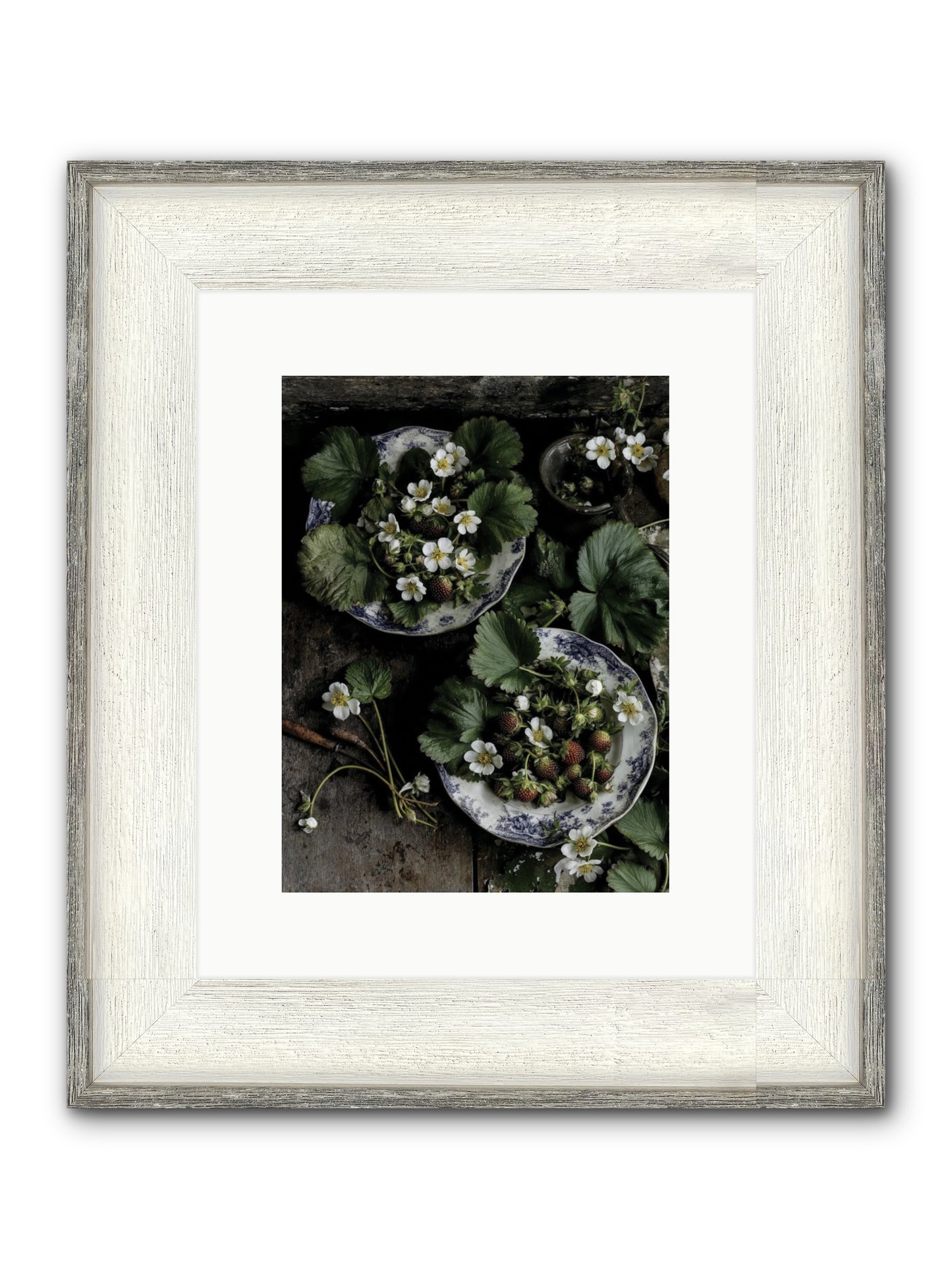 Good Wishes Framed Print - Driftwood White 9x12