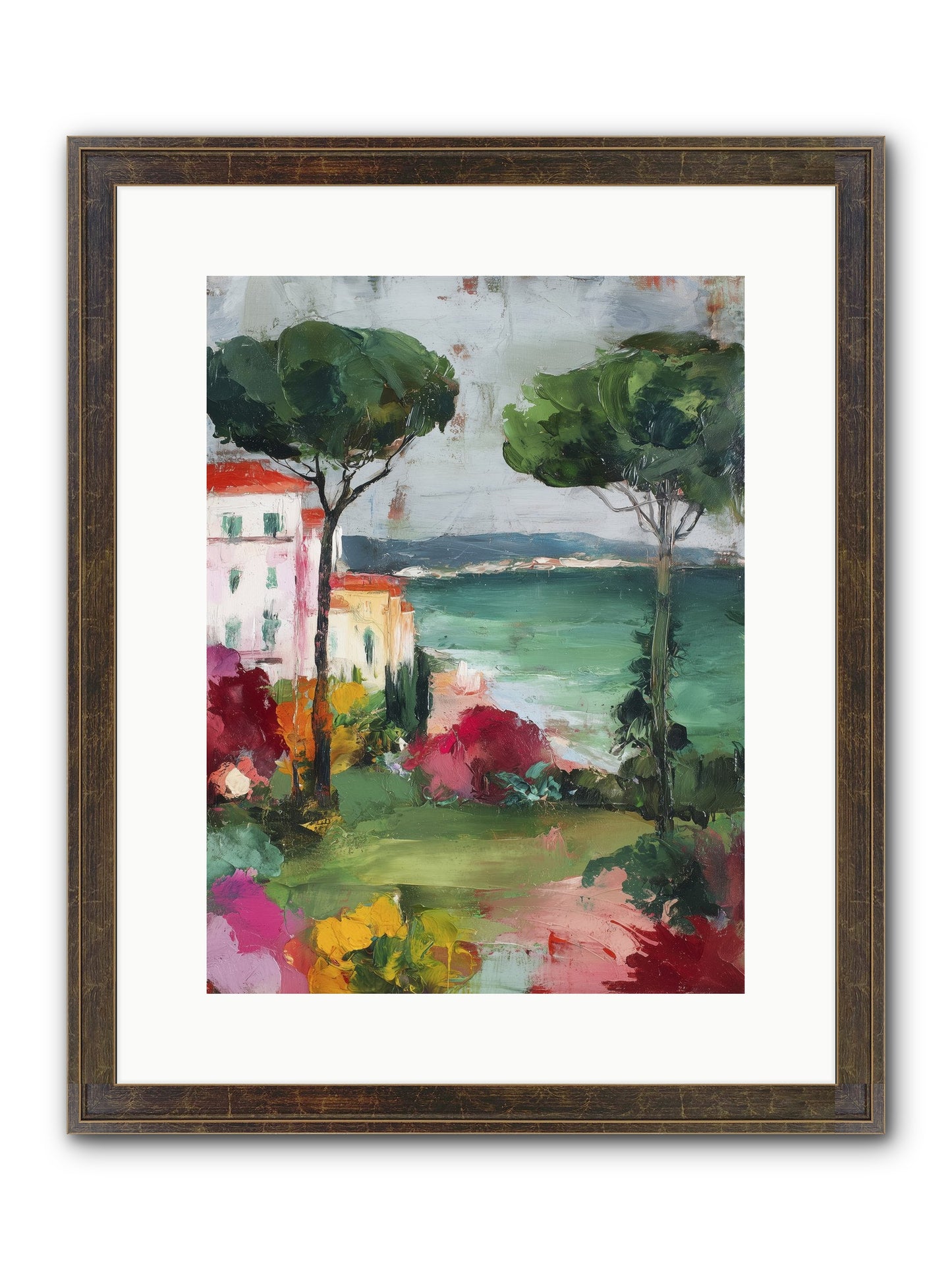 Gossamer Evenings Framed Print - Slimwoods Black/Gold 12x16