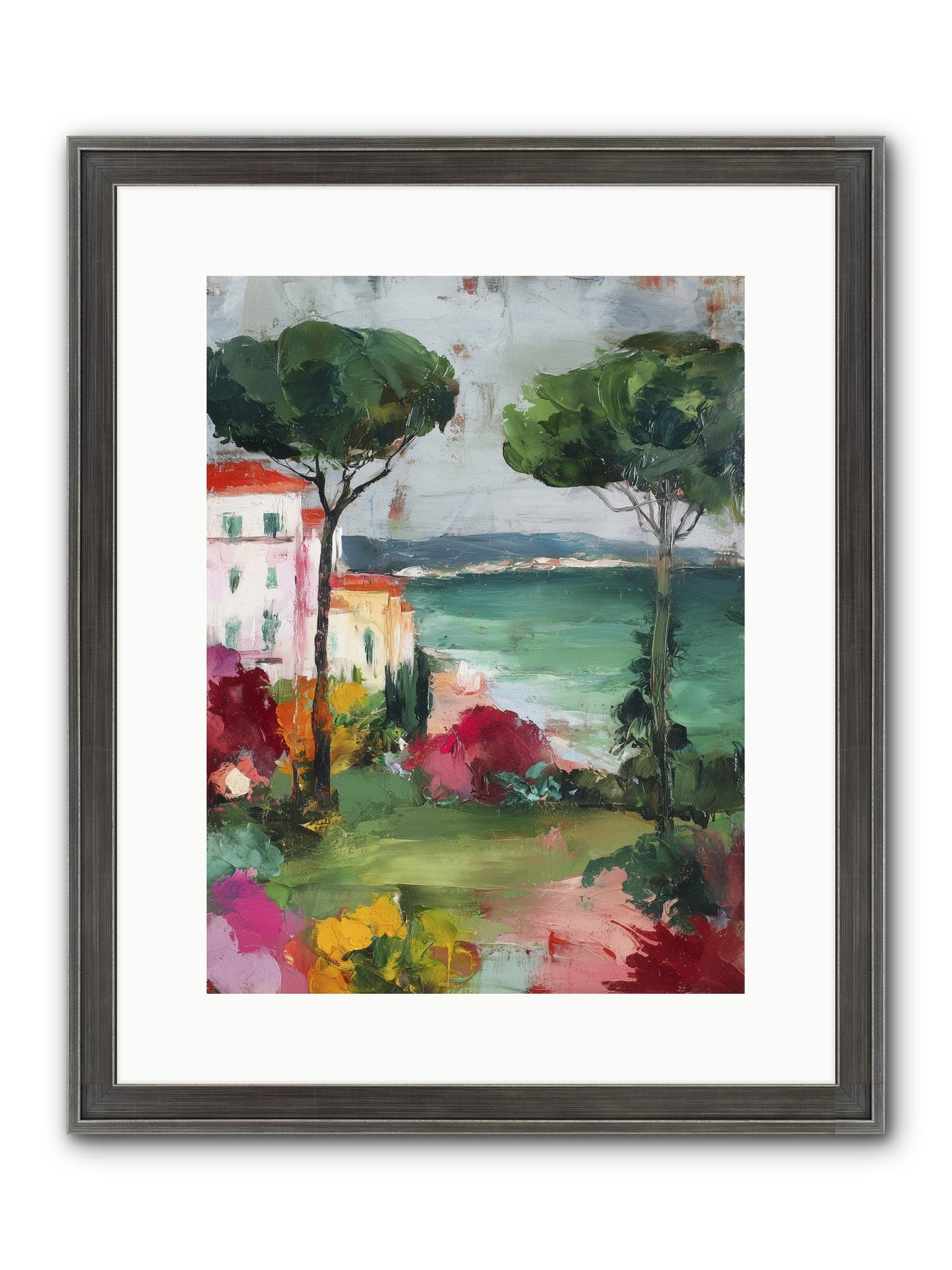 Gossamer Evenings Framed Print - Slimwoods Black/Silver 12x16