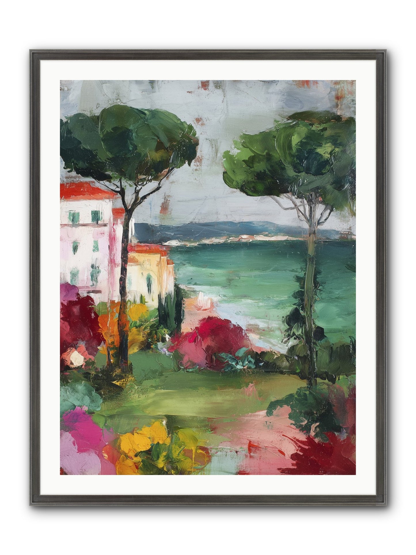 Gossamer Evenings Framed Print - Slimwoods Black/Silver 30x40