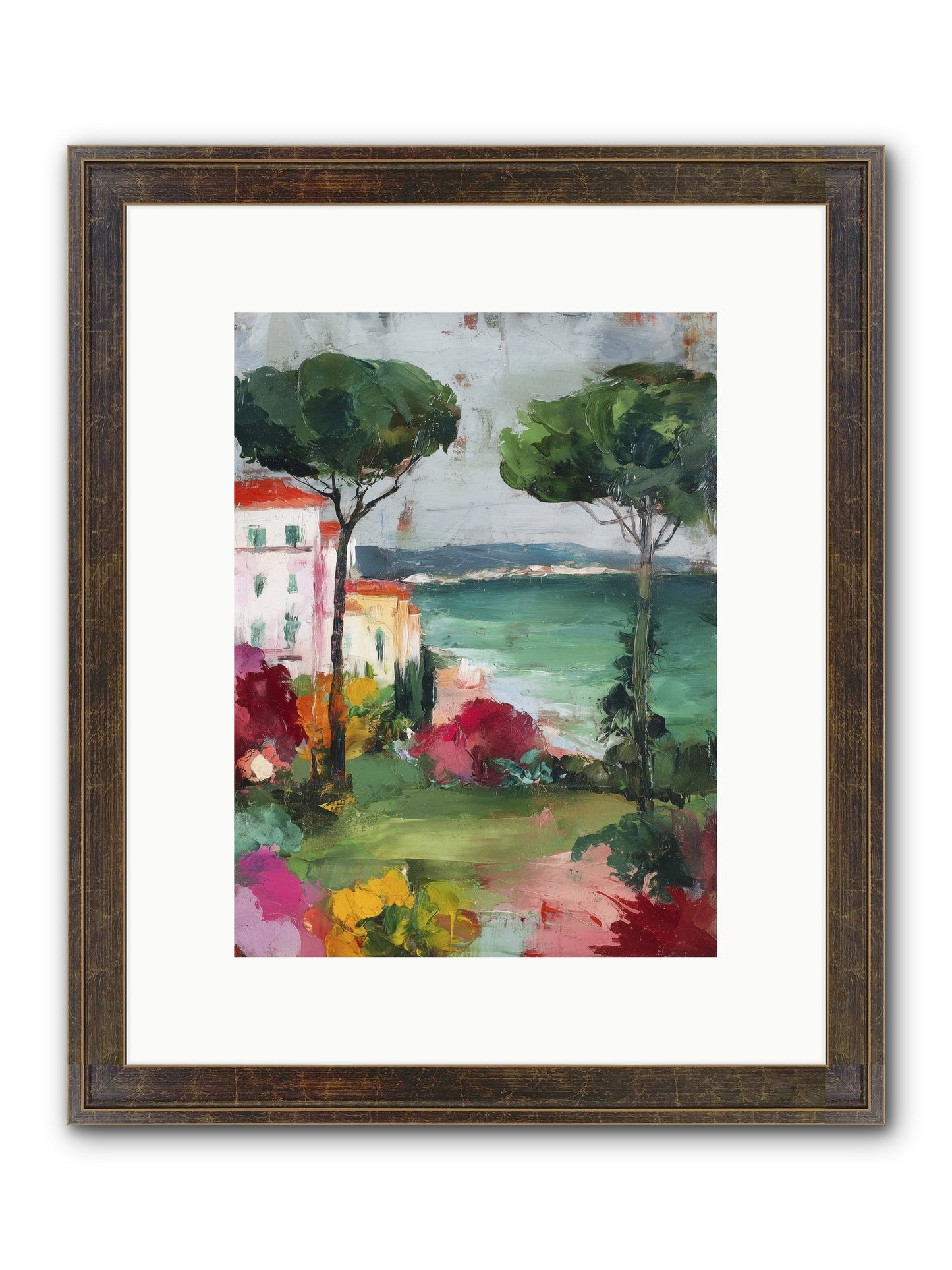 Gossamer Evenings Framed Print - Slimwoods Black/Gold 9x12