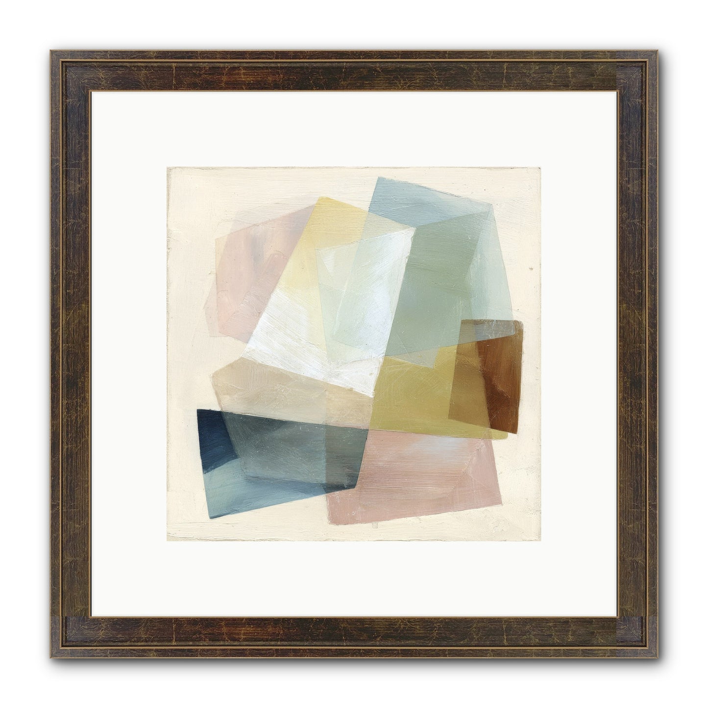 Gossamer Fold Framed Print - Slimwoods Black/Gold 10x10