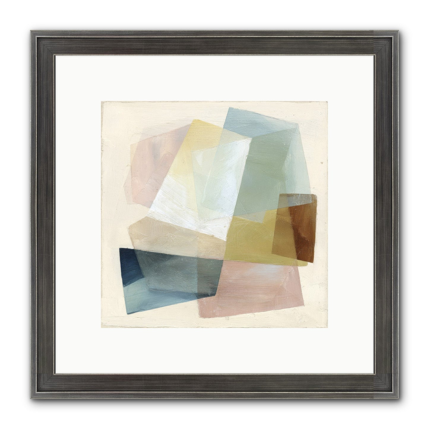 Gossamer Fold Framed Print - Slimwoods Black/Silver 10x10