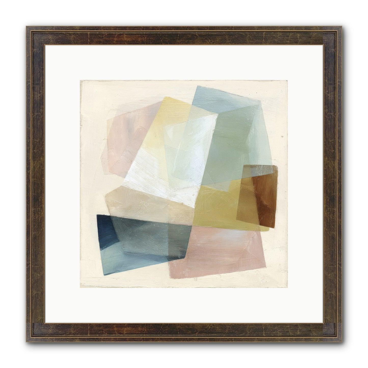 Gossamer Fold Framed Print - Slimwoods Black/Gold 12x12