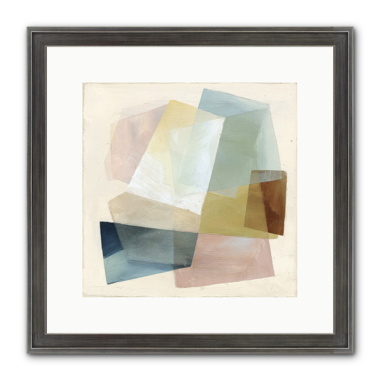 Gossamer Fold Framed Print - Slimwoods Black/Silver 12x12