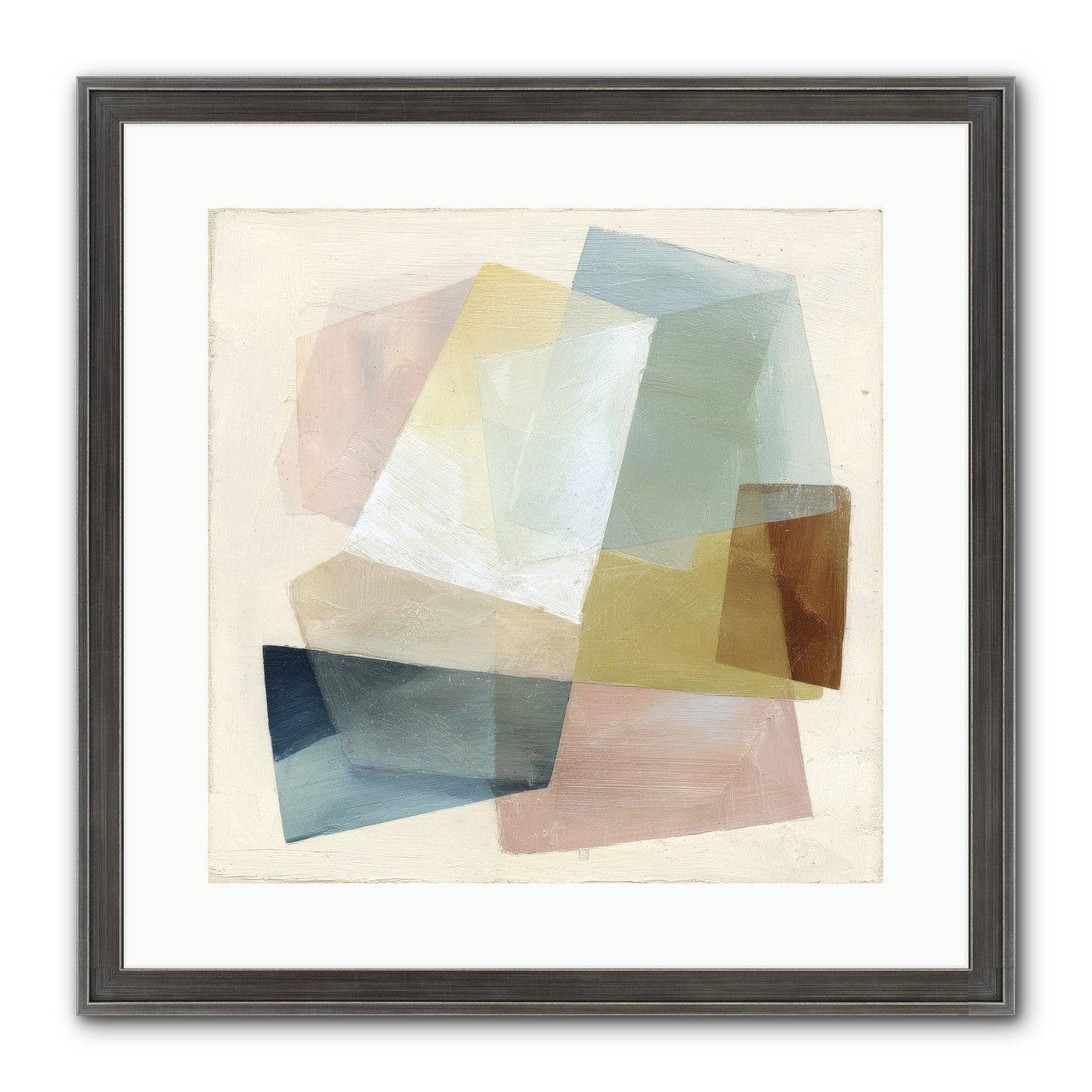 Gossamer Fold Framed Print - Slimwoods Black/Silver 16x16