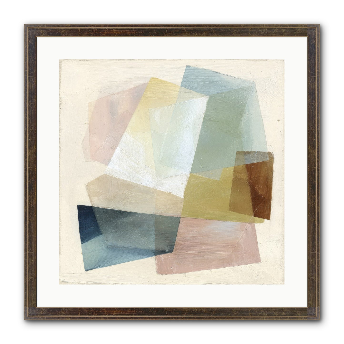 Gossamer Fold Framed Print - Slimwoods Black/Gold 20x20