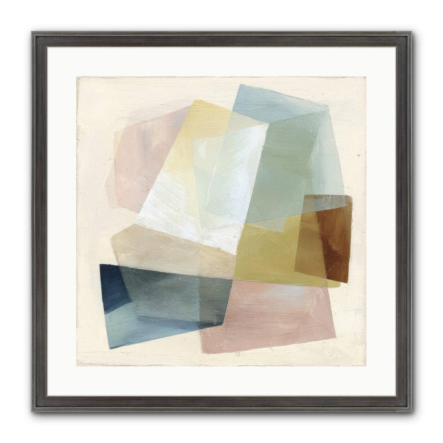 Gossamer Fold Framed Print - Slimwoods Black/Silver 20x20