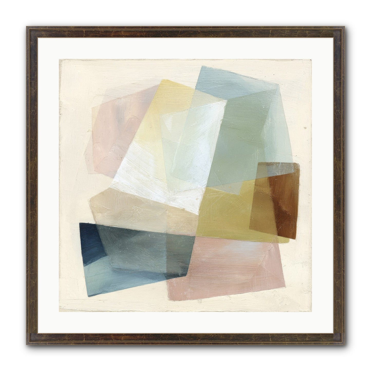 Gossamer Fold Framed Print - Slimwoods Black/Gold 24x24