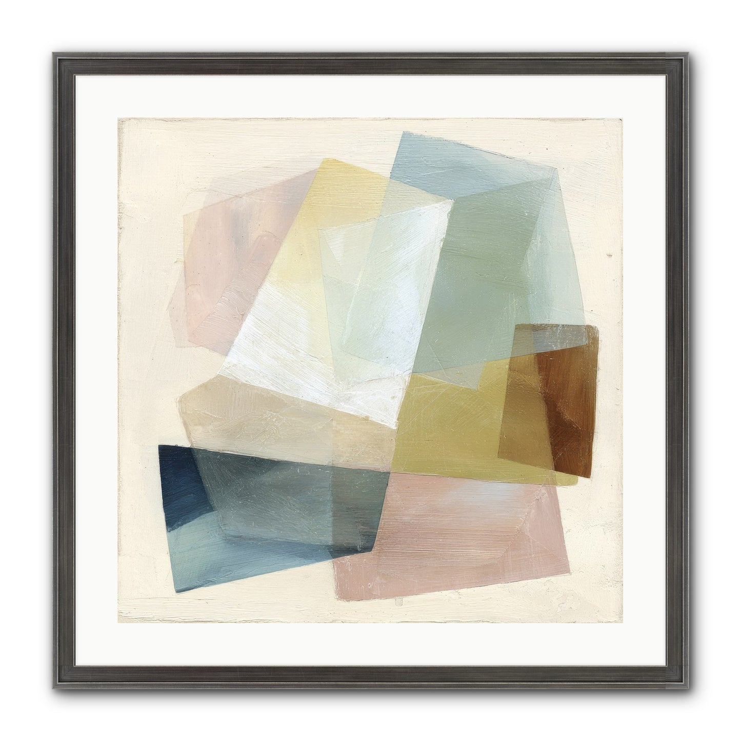 Gossamer Fold Framed Print - Slimwoods Black/Silver 24x24