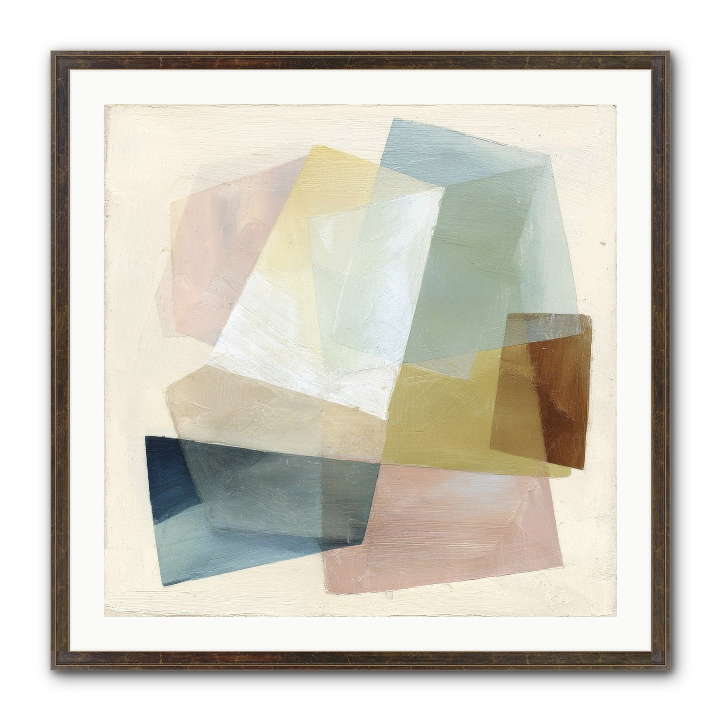 Gossamer Fold Framed Print - Slimwoods Black/Gold 30x30