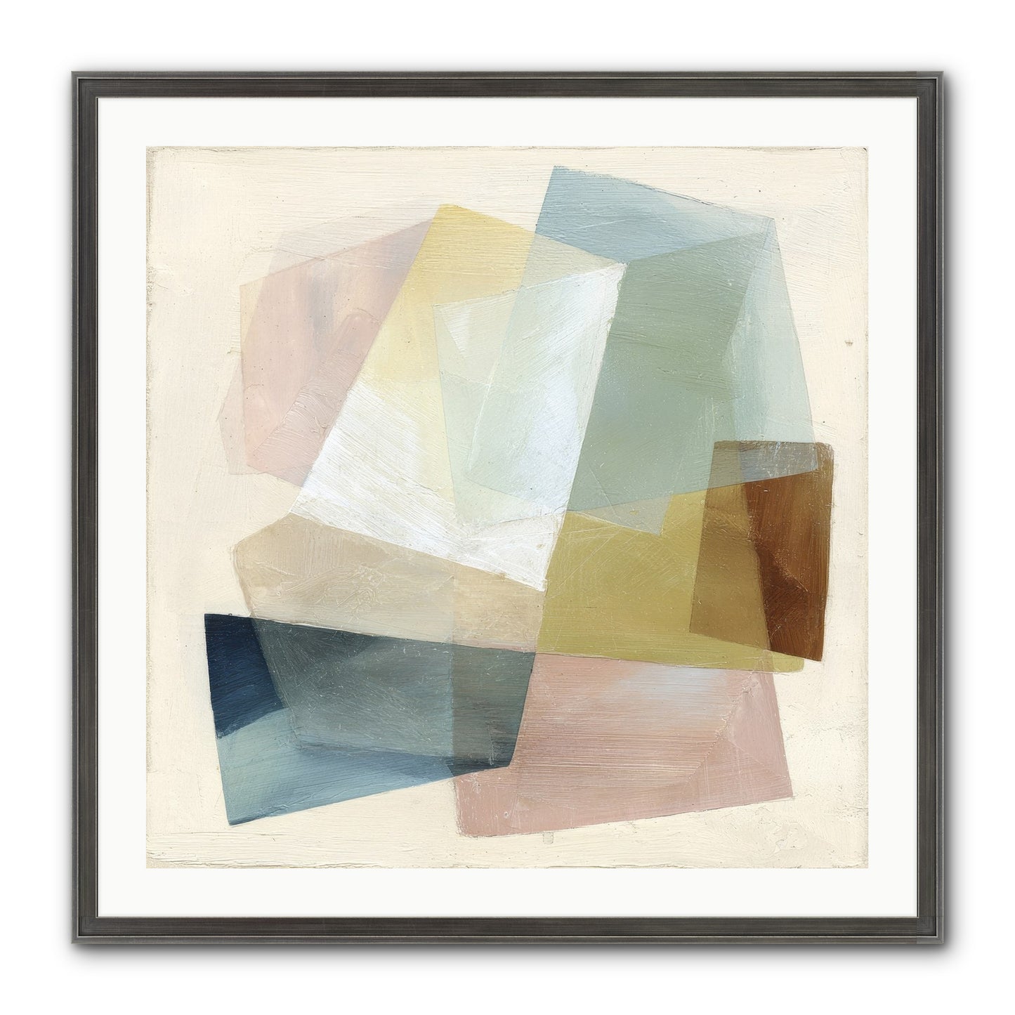Gossamer Fold Framed Print - Slimwoods Black/Silver 30x30