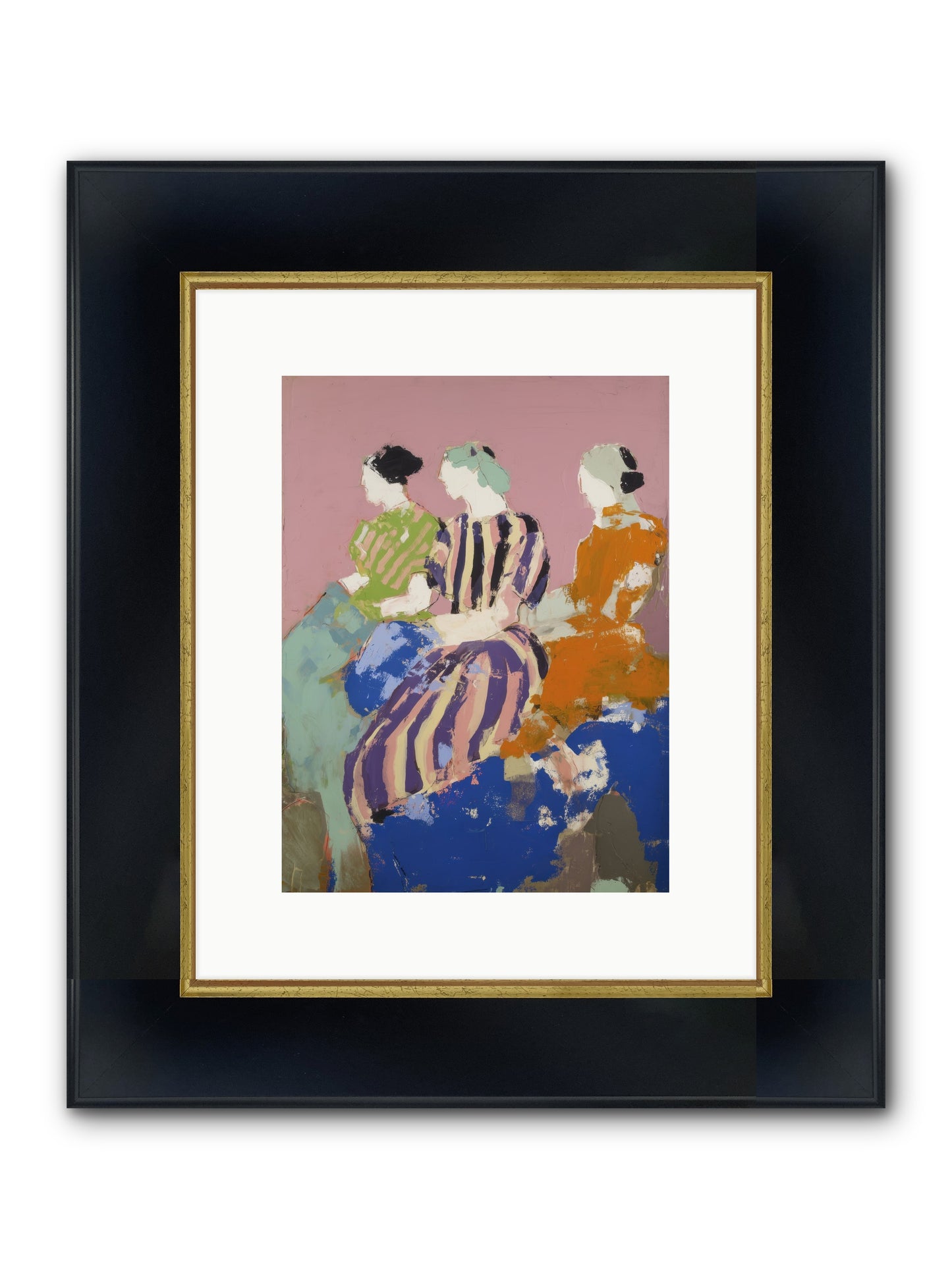 Gossamer Roots Framed Print - Wide Black w/Gold 9x12