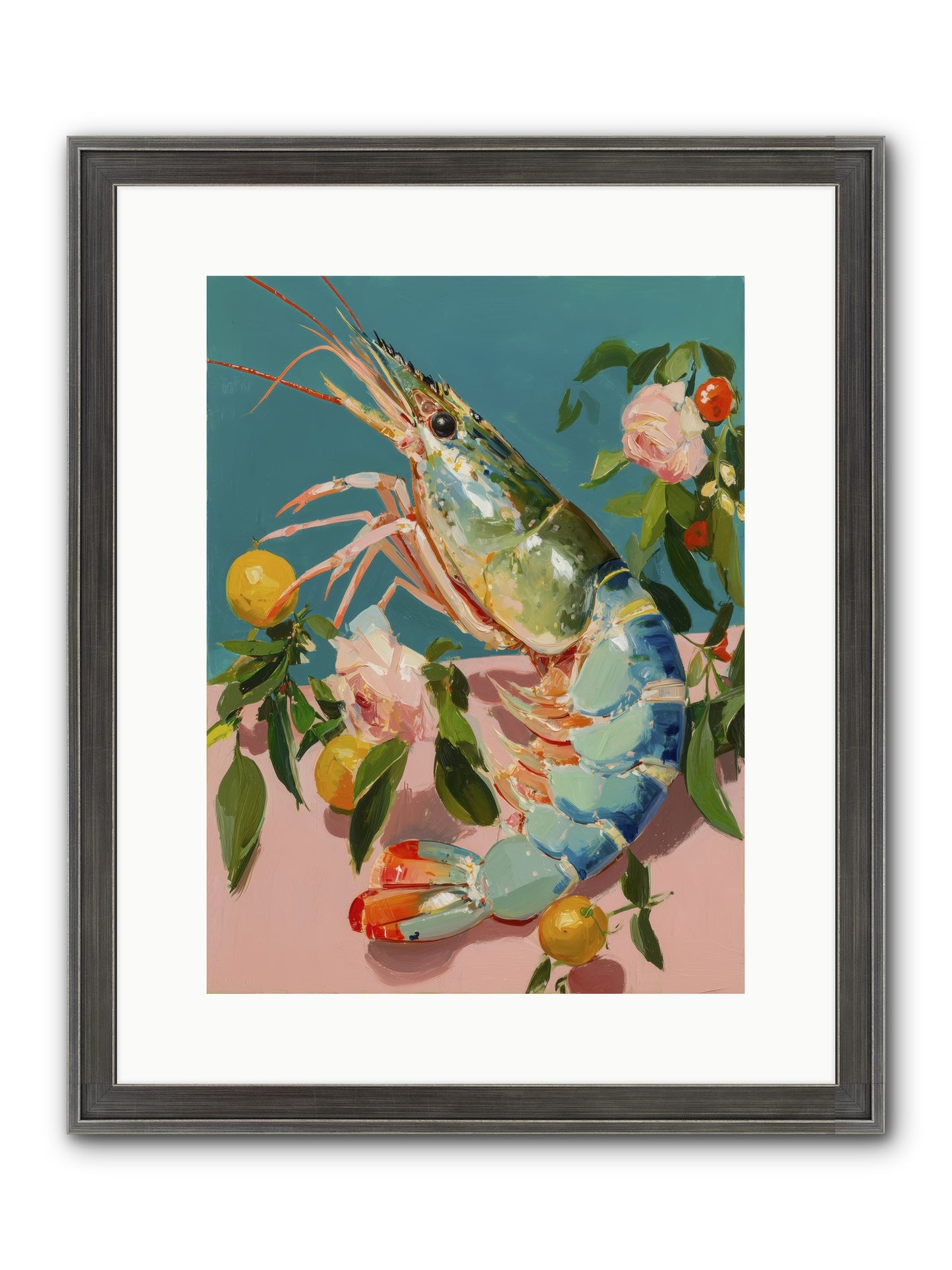 Gourmet Gold Framed Print - Slimwoods Black/Silver 12x16