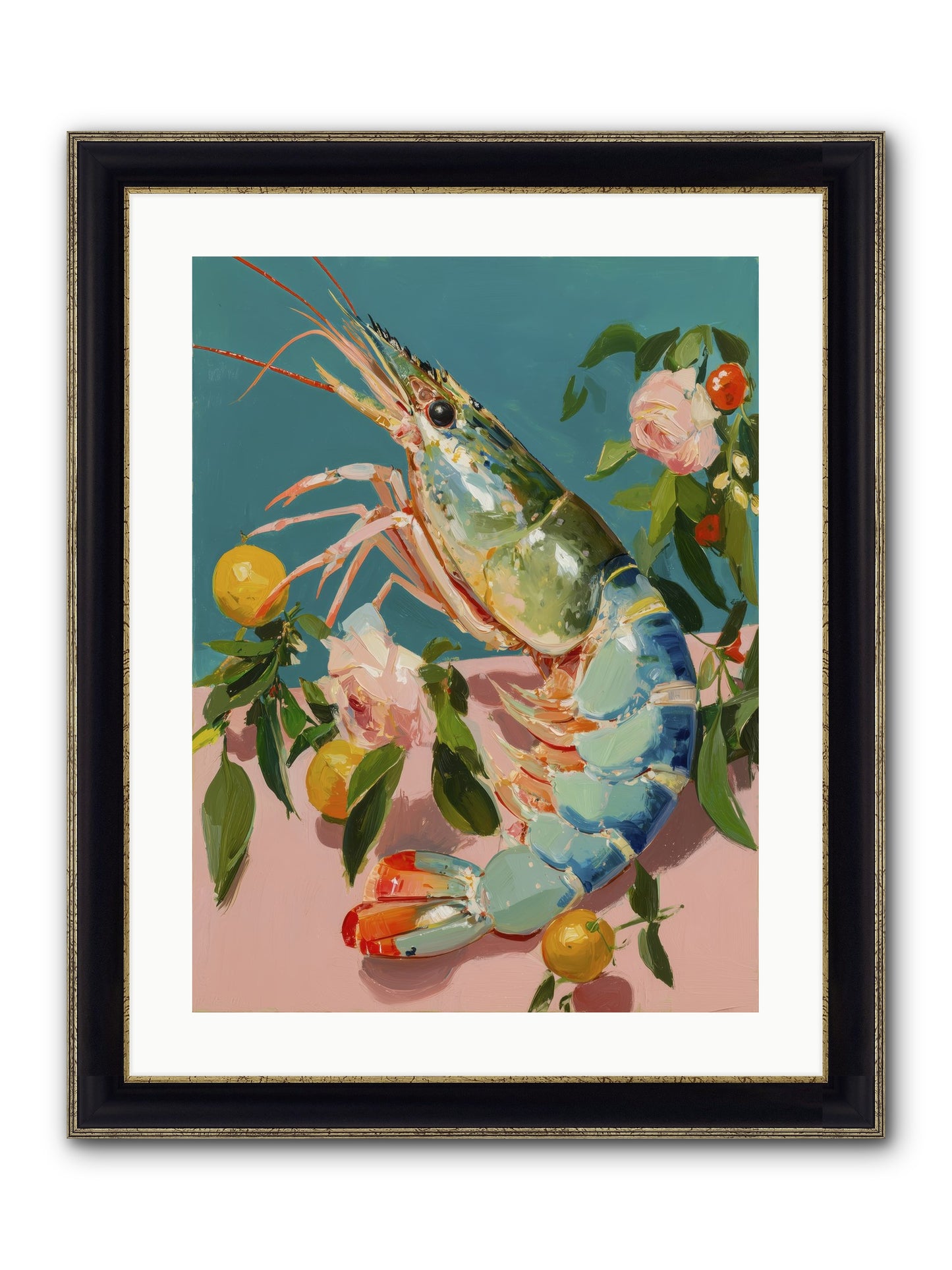 Gourmet Gold Framed Print - Black & Gold 18x24