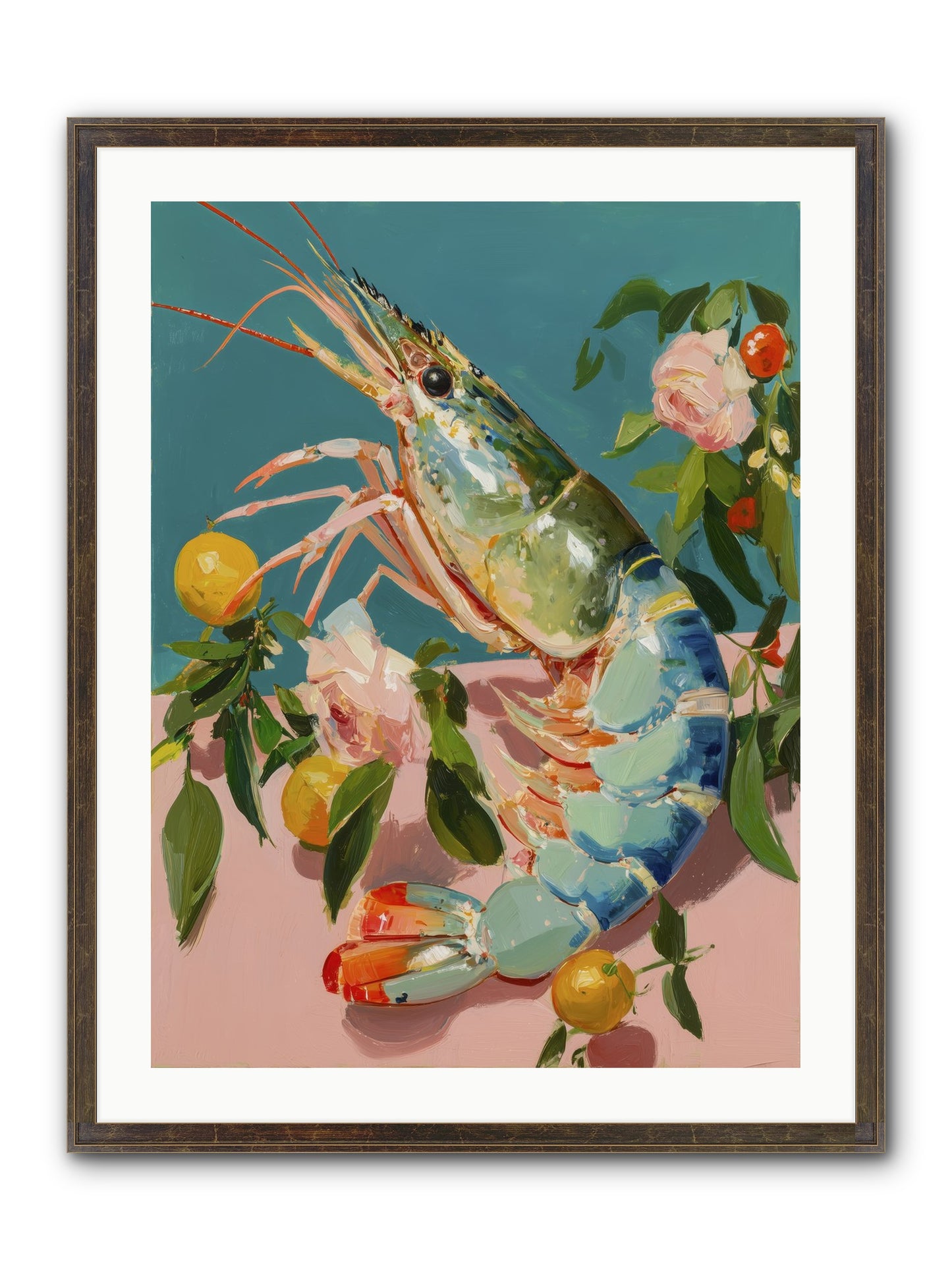 Gourmet Gold Framed Print - Slimwoods Black/Gold 24x32