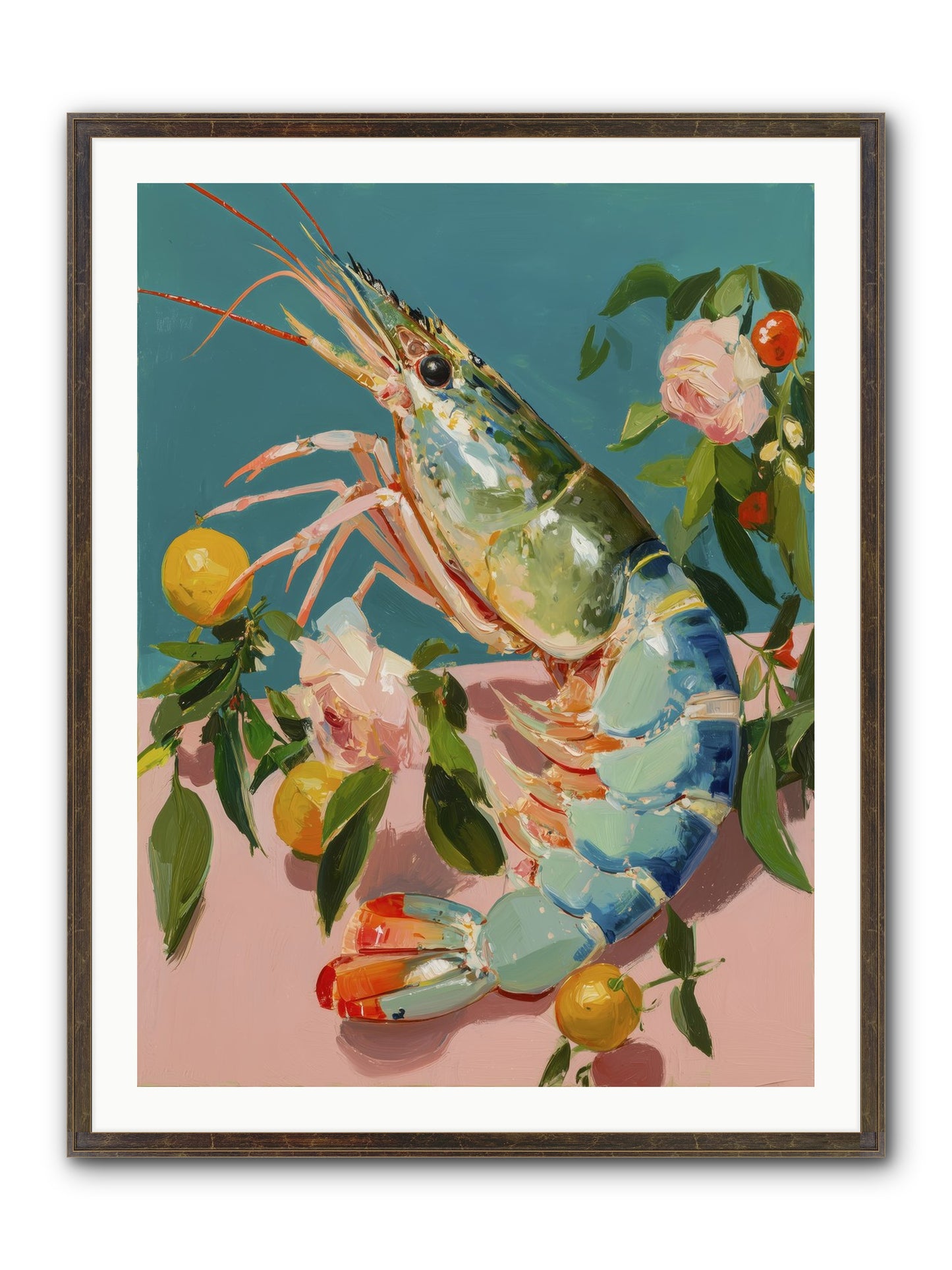 Gourmet Gold Framed Print - Slimwoods Black/Gold 30x40