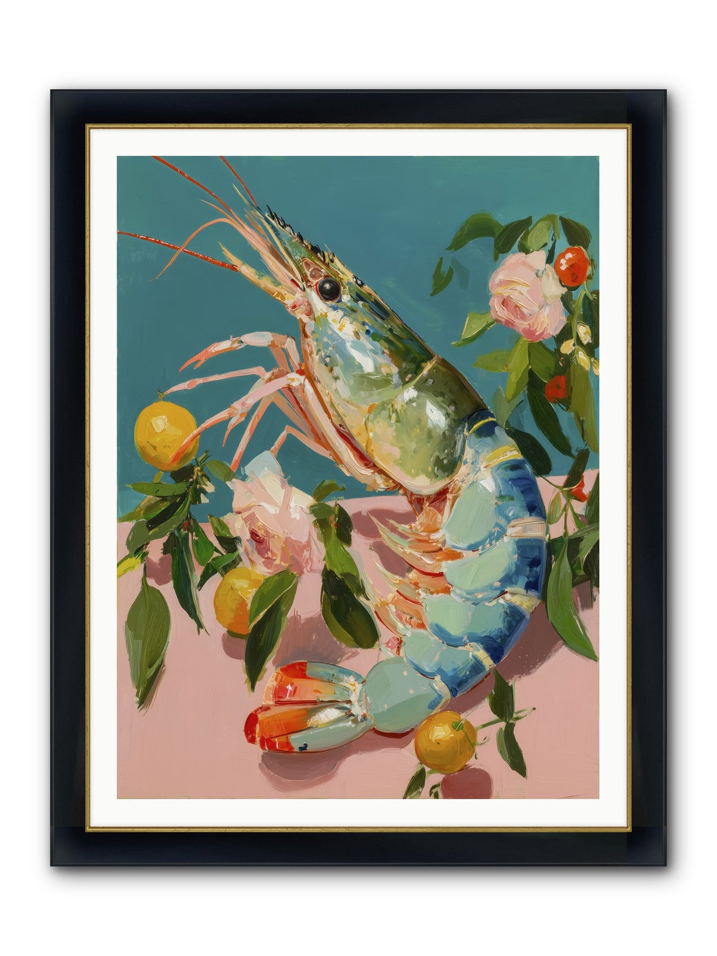 Gourmet Gold Framed Print - Wide Black w/Gold 36x48