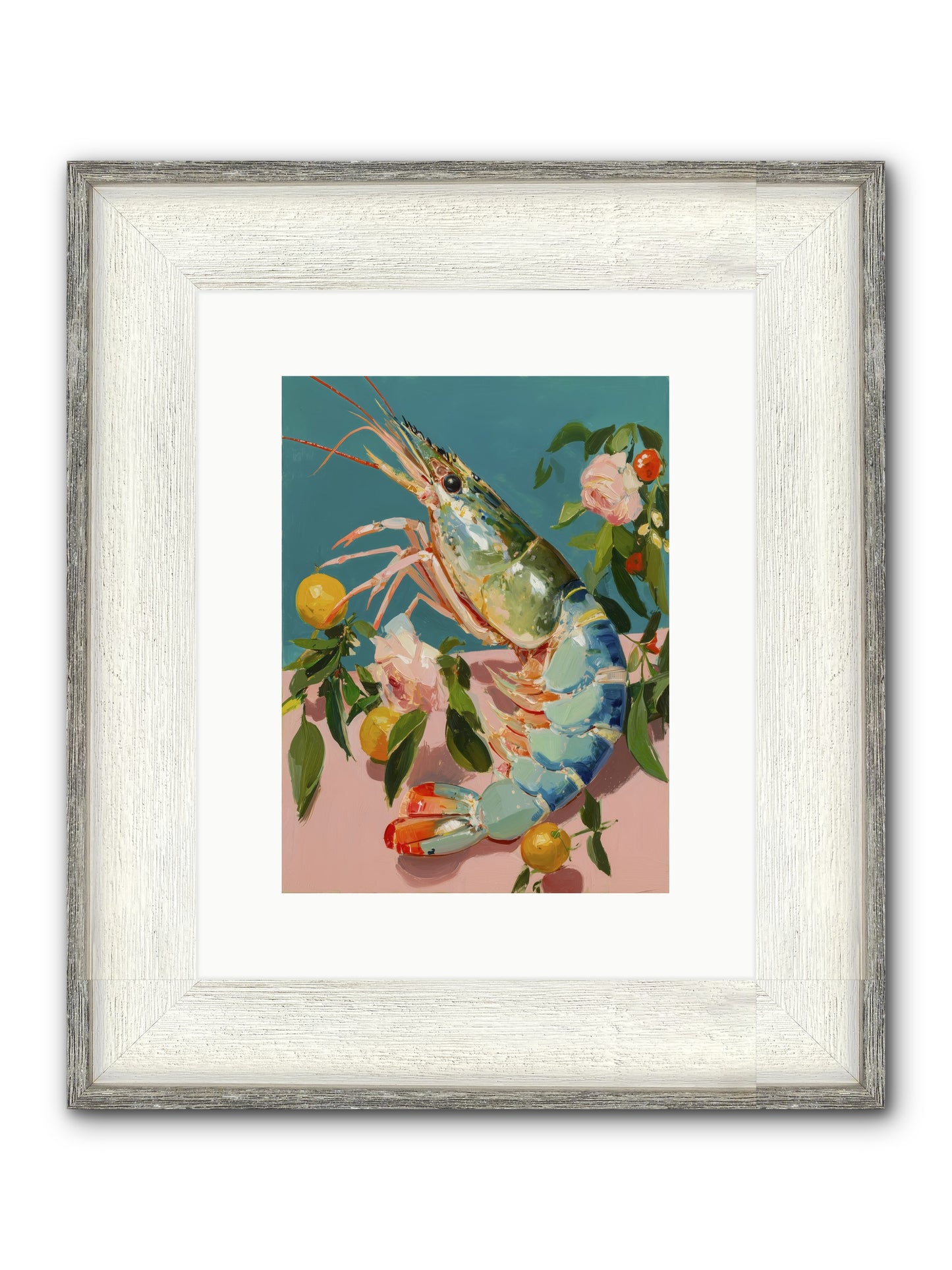 Gourmet Gold Framed Print - Driftwood White 9x12