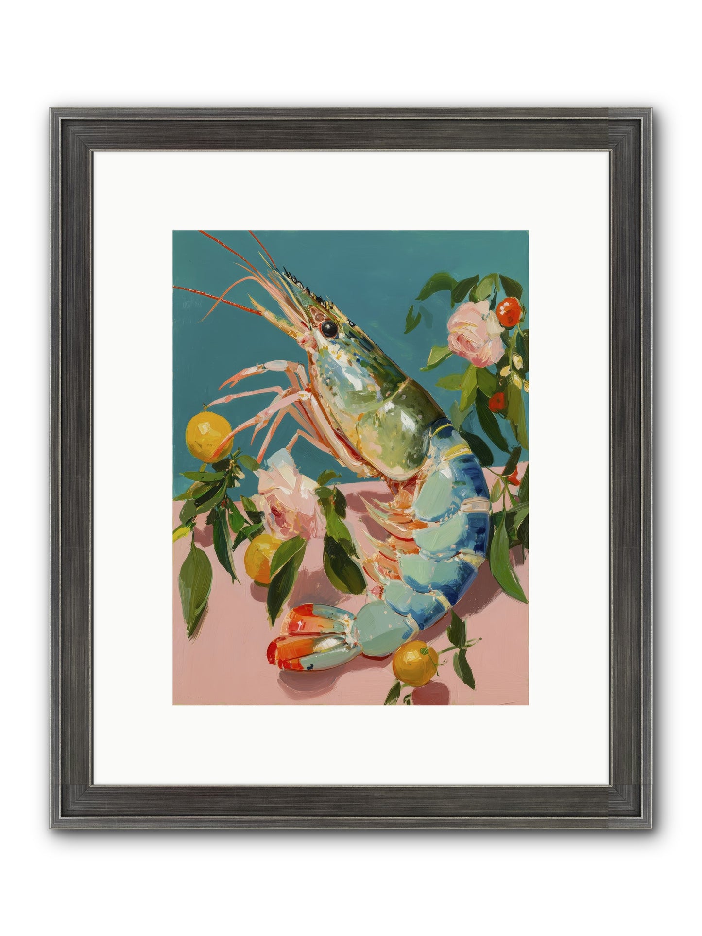 Gourmet Gold Framed Print - Slimwoods Black/Silver 9x12