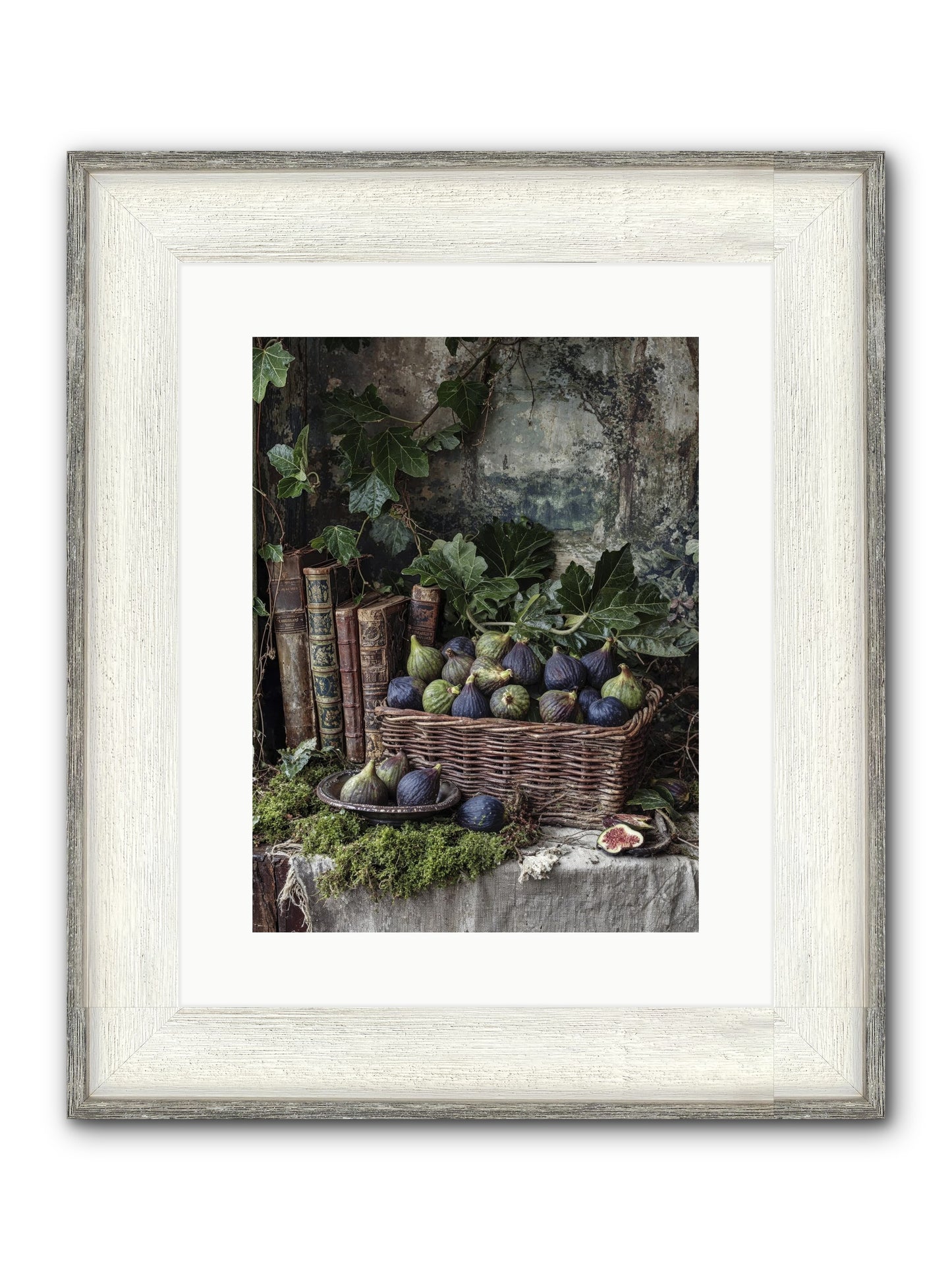 Grace Distilled Framed Print - Driftwood White 12x16